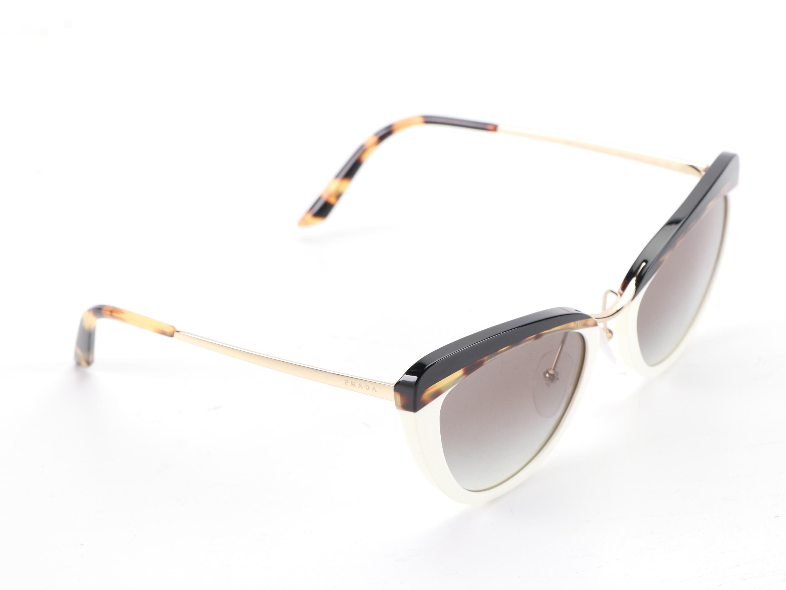 Prada SPR25X Cat Eye Sunglasses with Case and Box