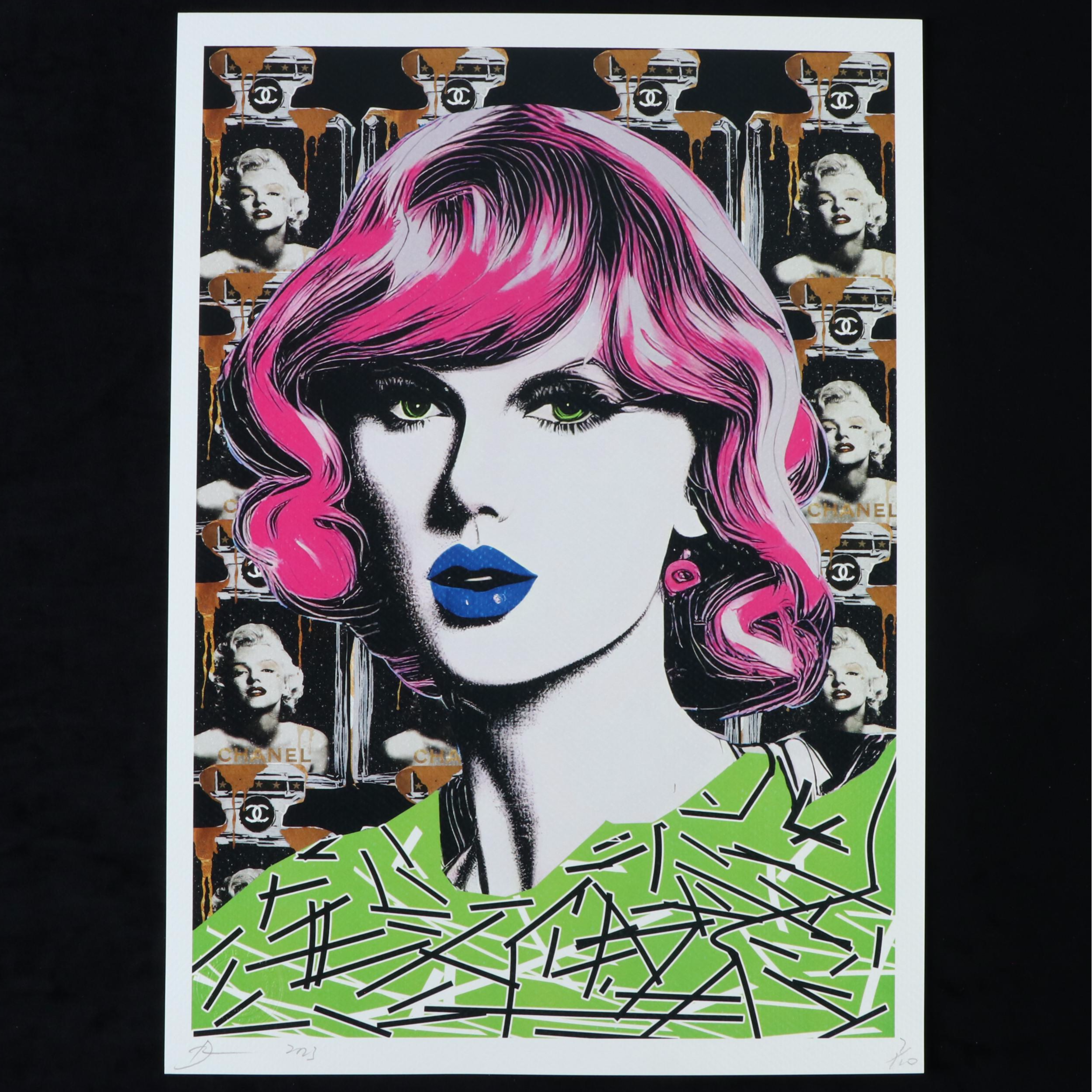 Death NYC Pop Art Graphic Print of Taylor Swift x Marilyn Monroe