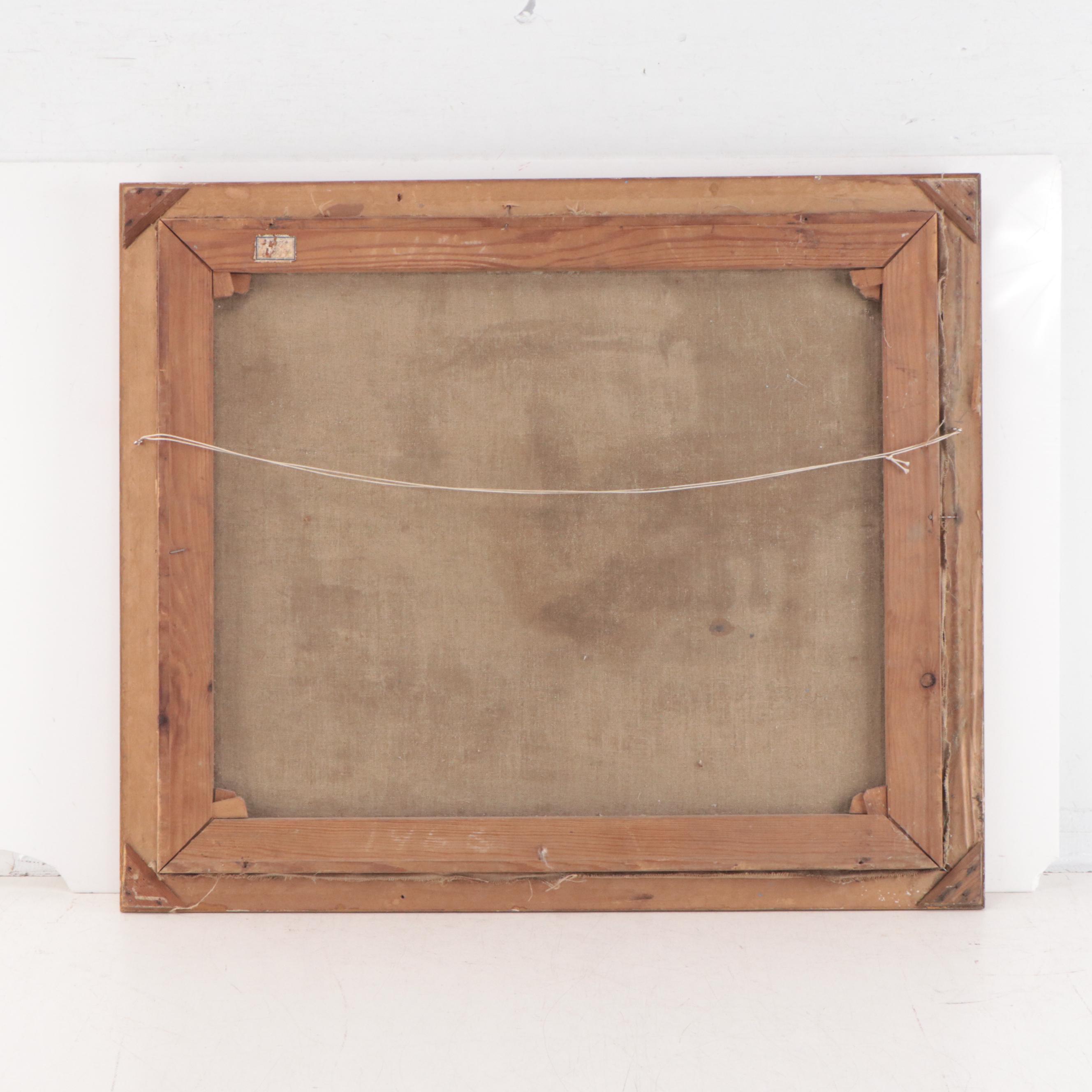 Valley Landscape Oil Painting, 1935