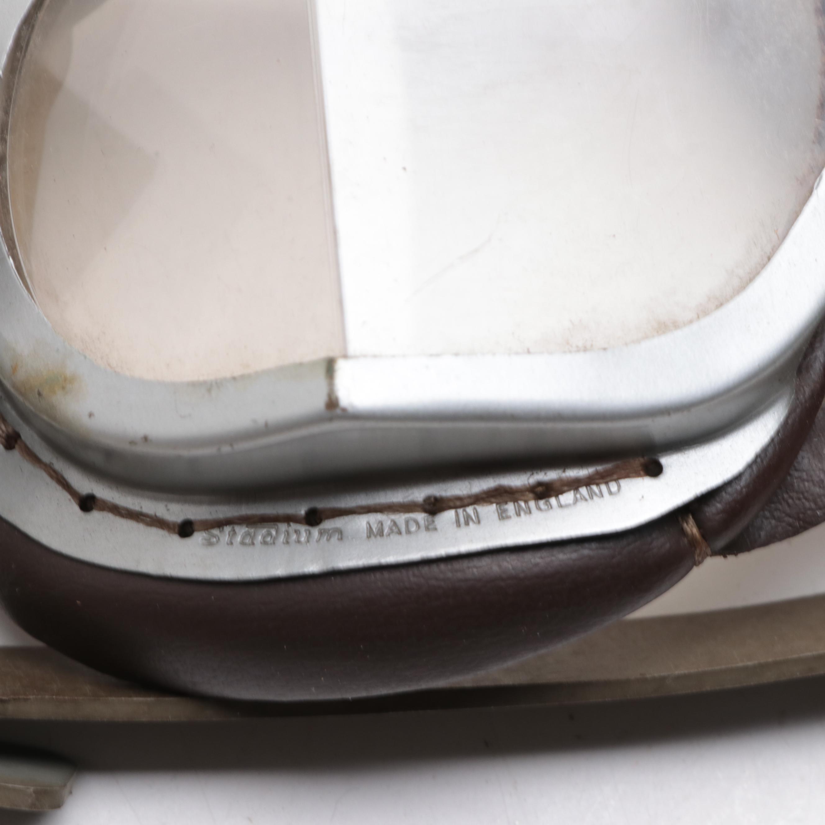 Indian "Stadium" Leather Motorcycle Goggles, Mid-20th Century