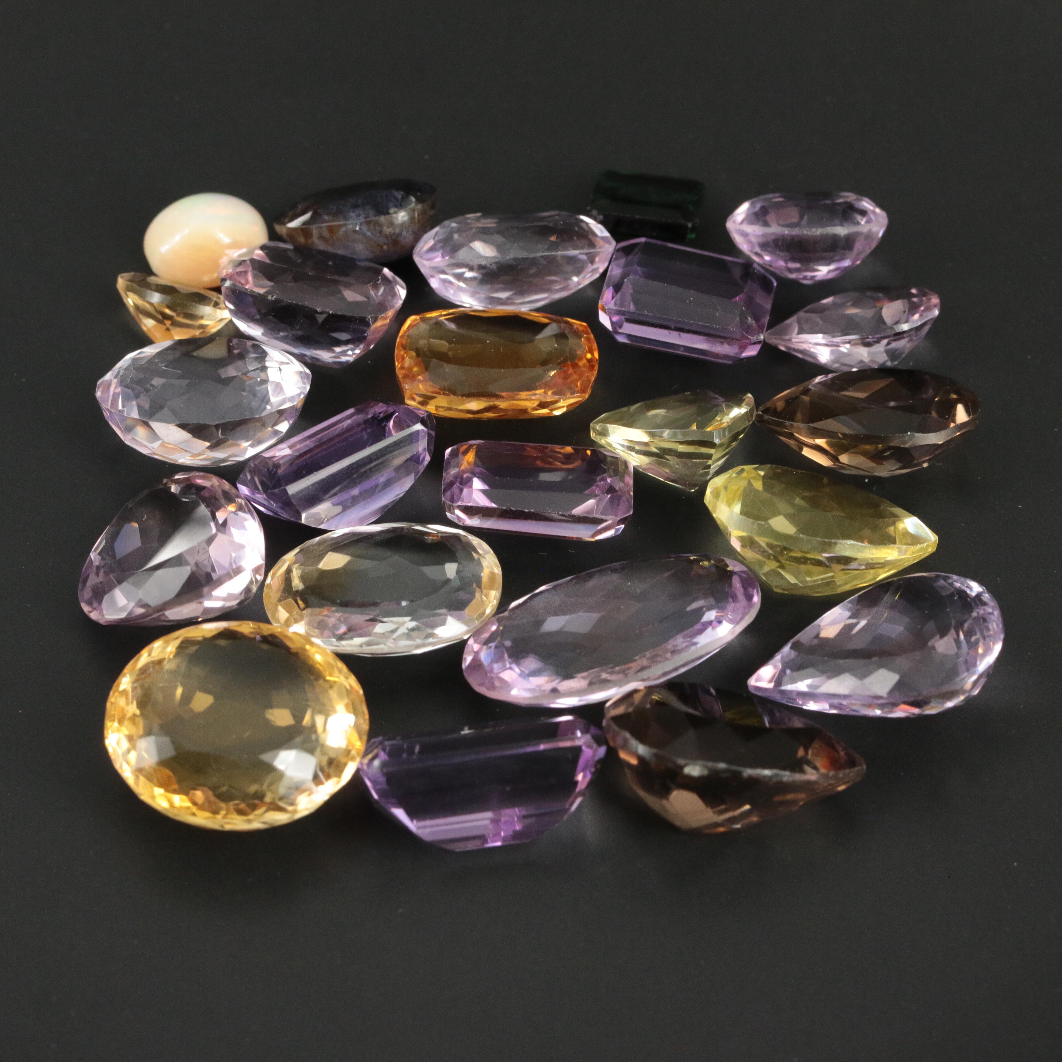 Loose Amethyst, Citrine and Gemstones