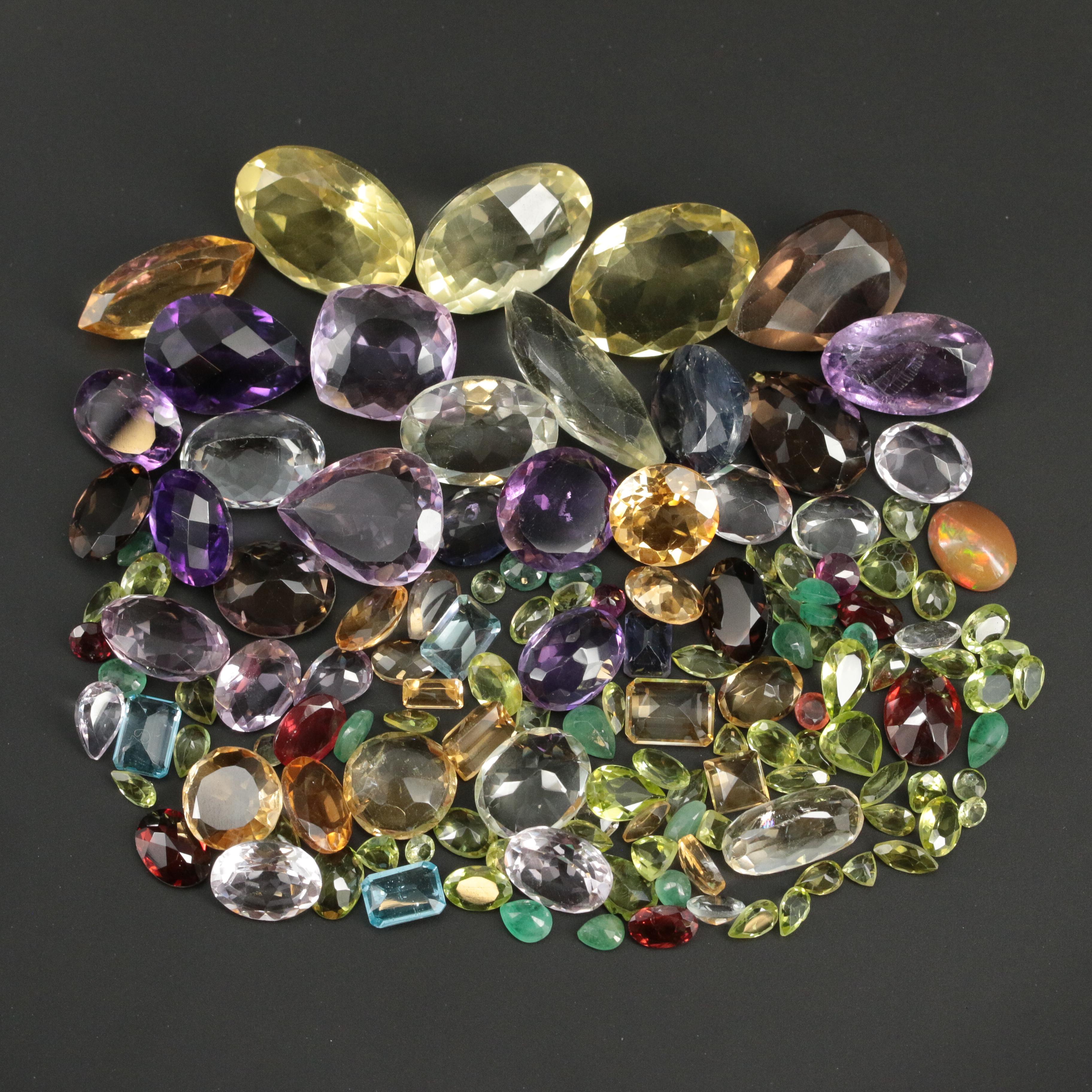 Loose Amethyst, Citrine and Gemstones