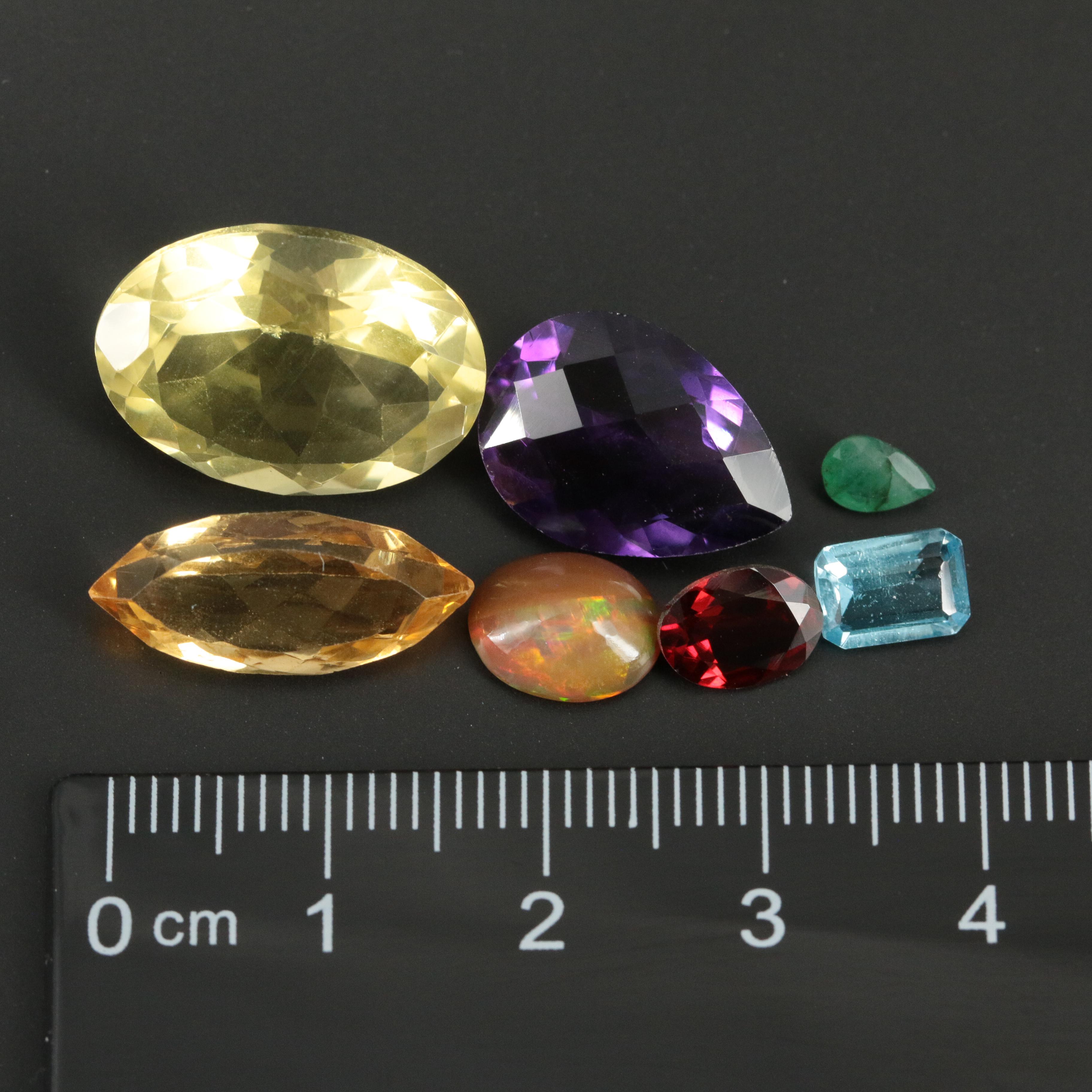 Loose Amethyst, Citrine and Gemstones