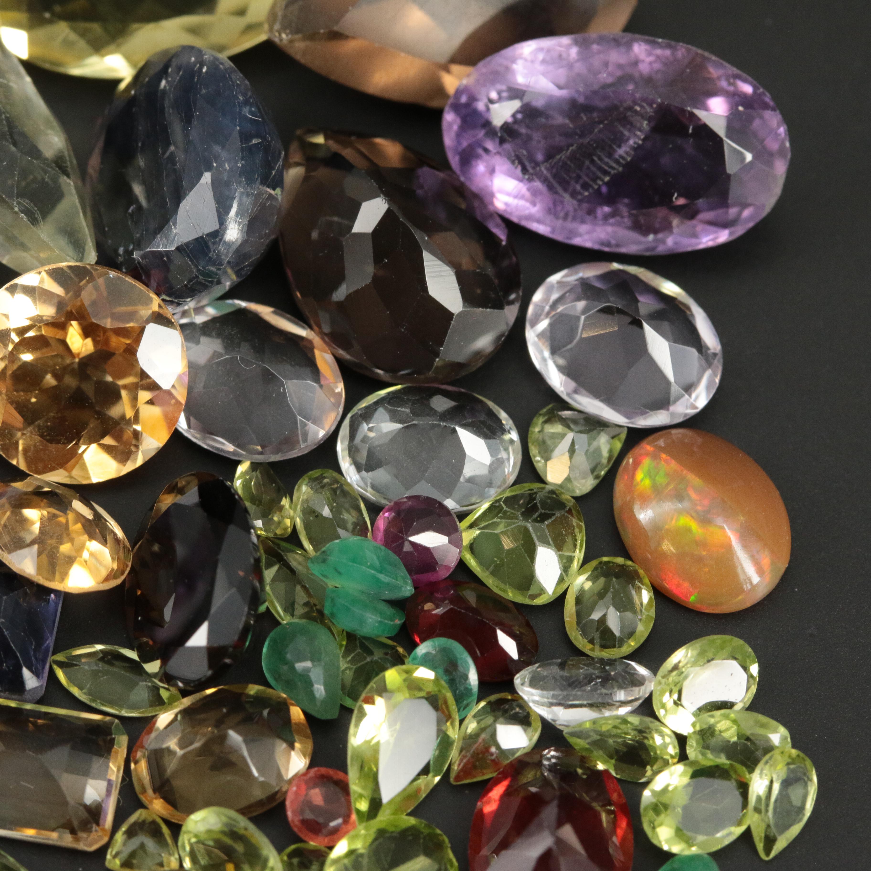 Loose Amethyst, Citrine and Gemstones