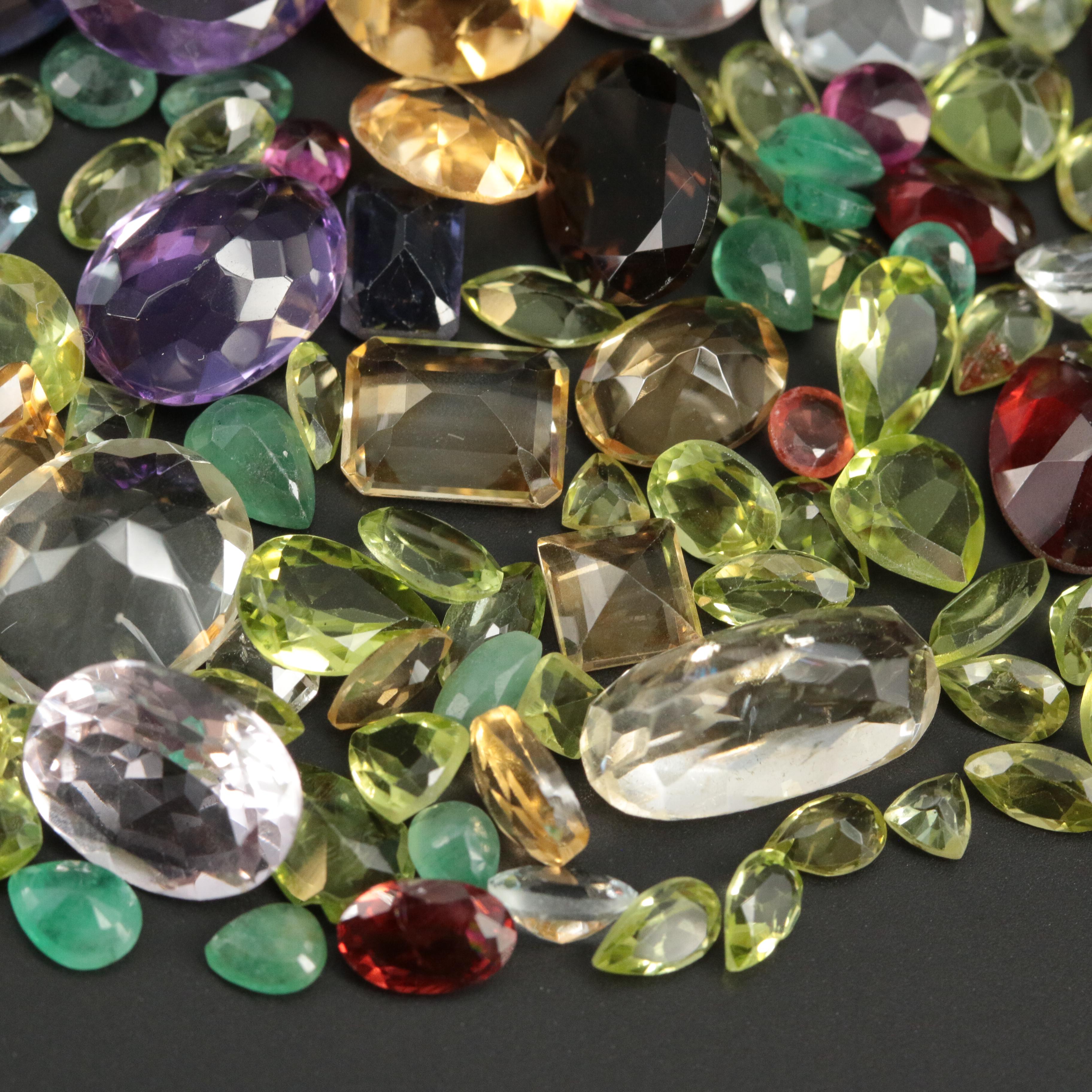 Loose Amethyst, Citrine and Gemstones