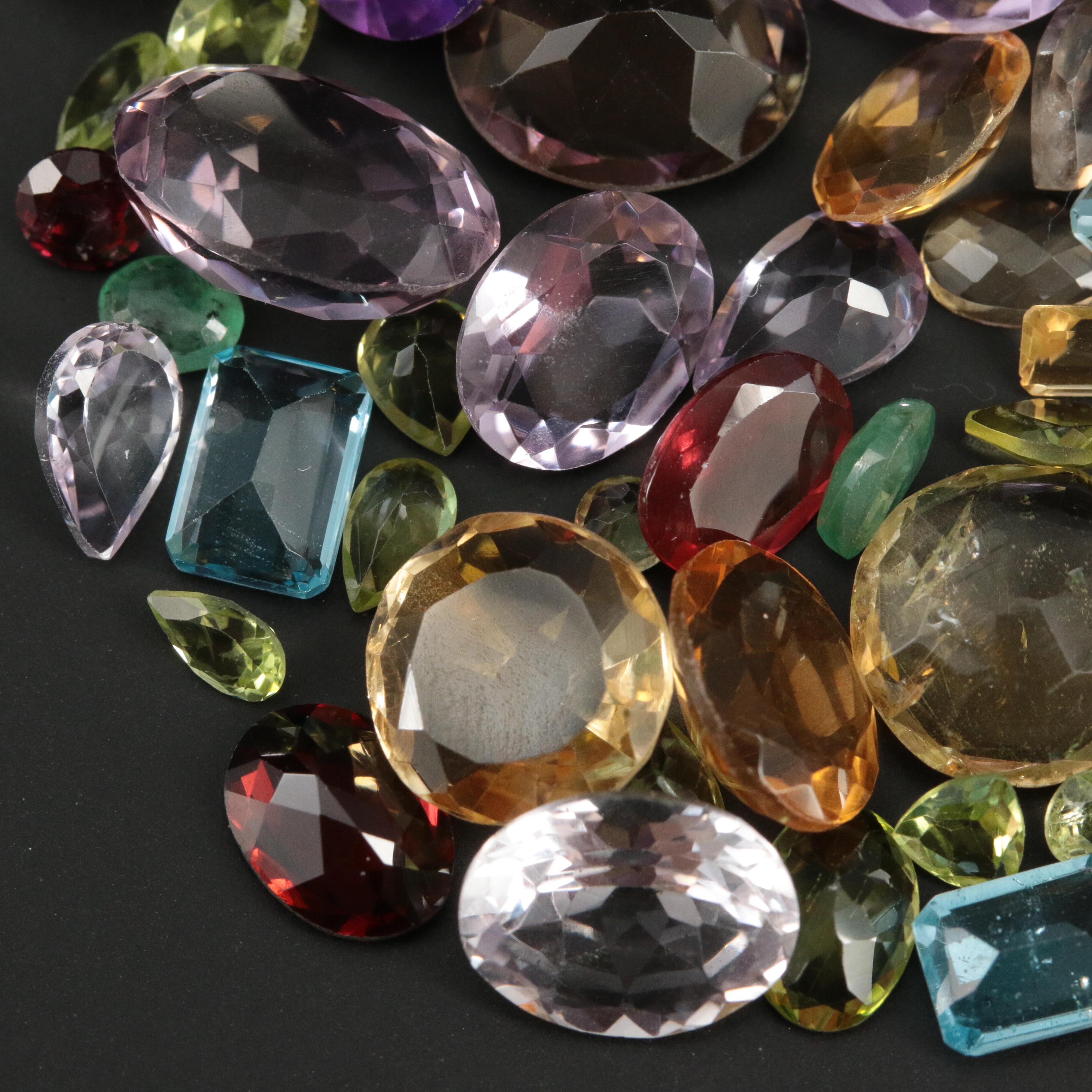 Loose Amethyst, Citrine and Gemstones