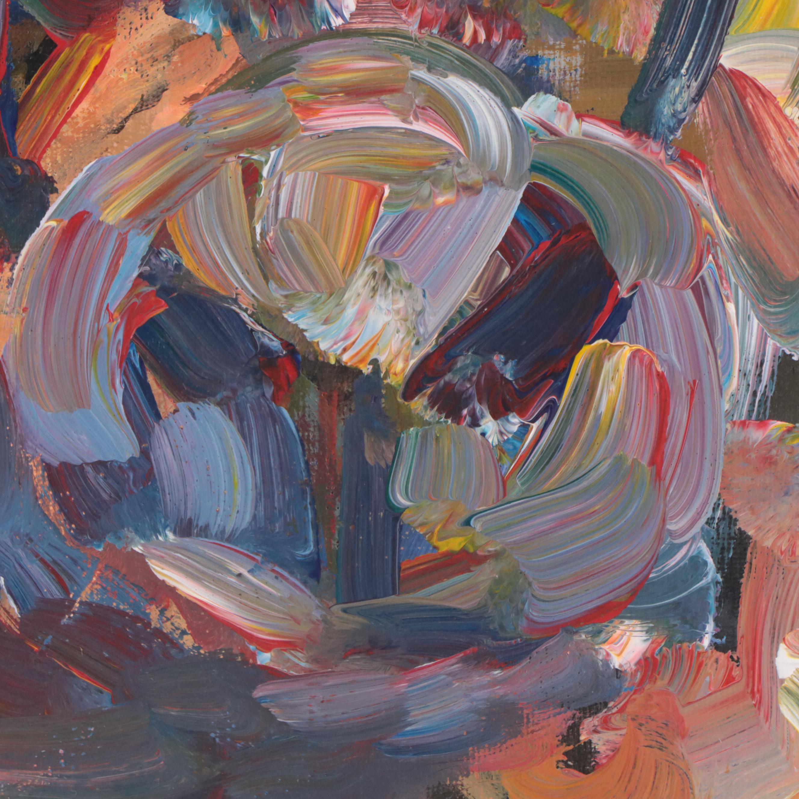 Elle Raines Acrylic Painting of Sheep, 21st Century