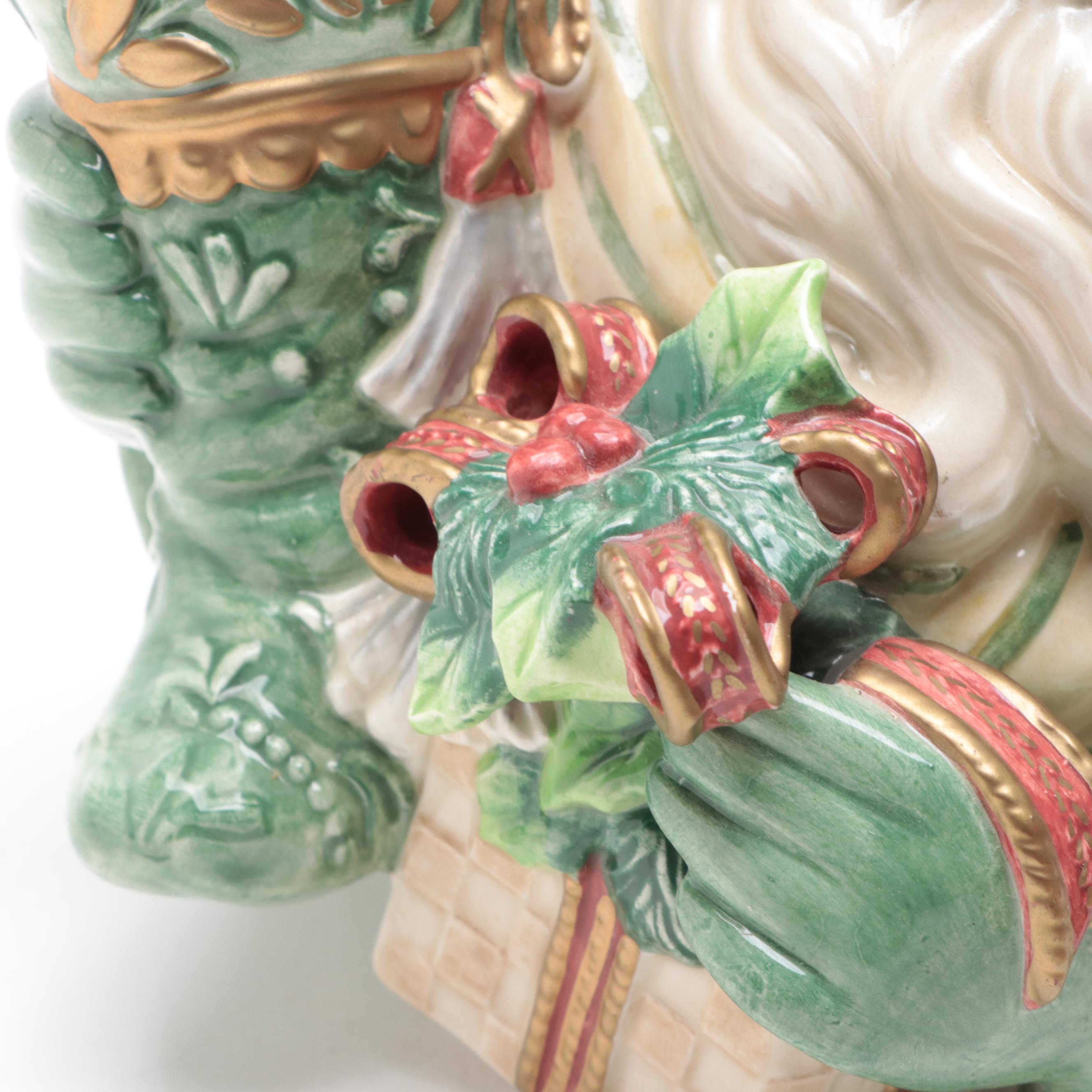 Fitz and Floyd Christmas Themed Teapots