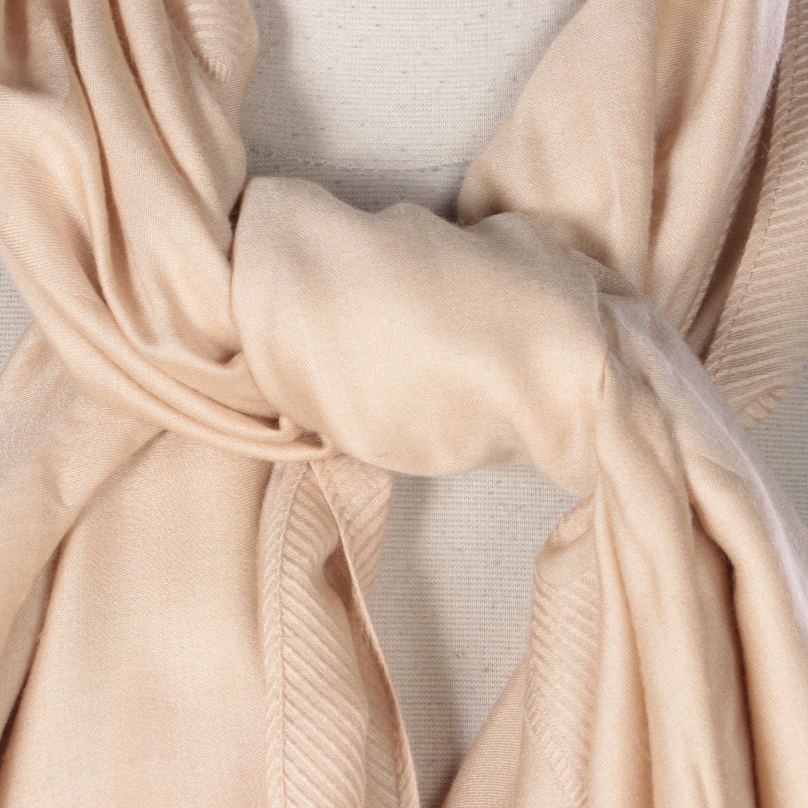 Louis Vuitton Monogram Scarf Shawl in Cashmere and Silk Jacquard