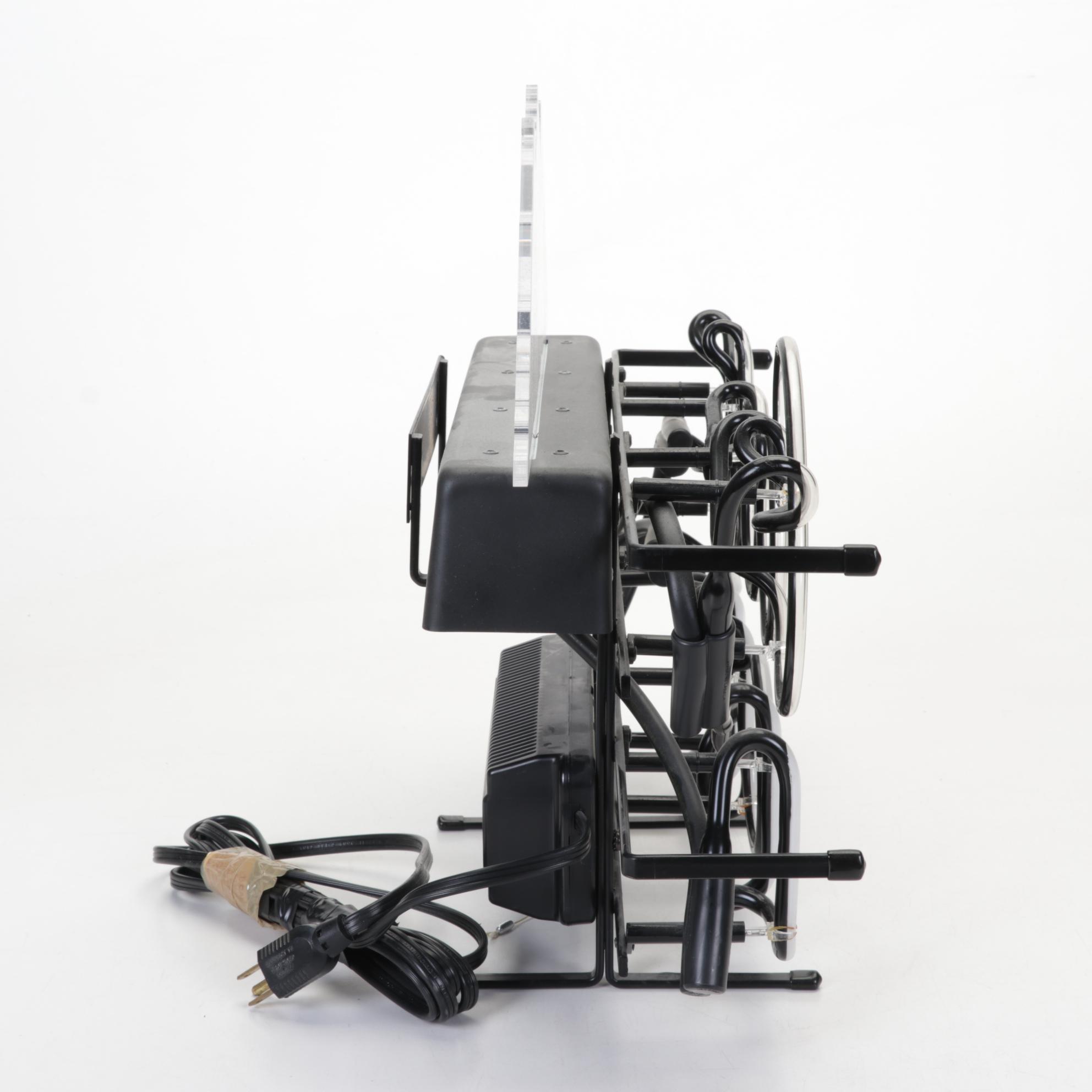 Evertron Coors Light Neon Sign Featuring Snow-Capped Mountains, 1996