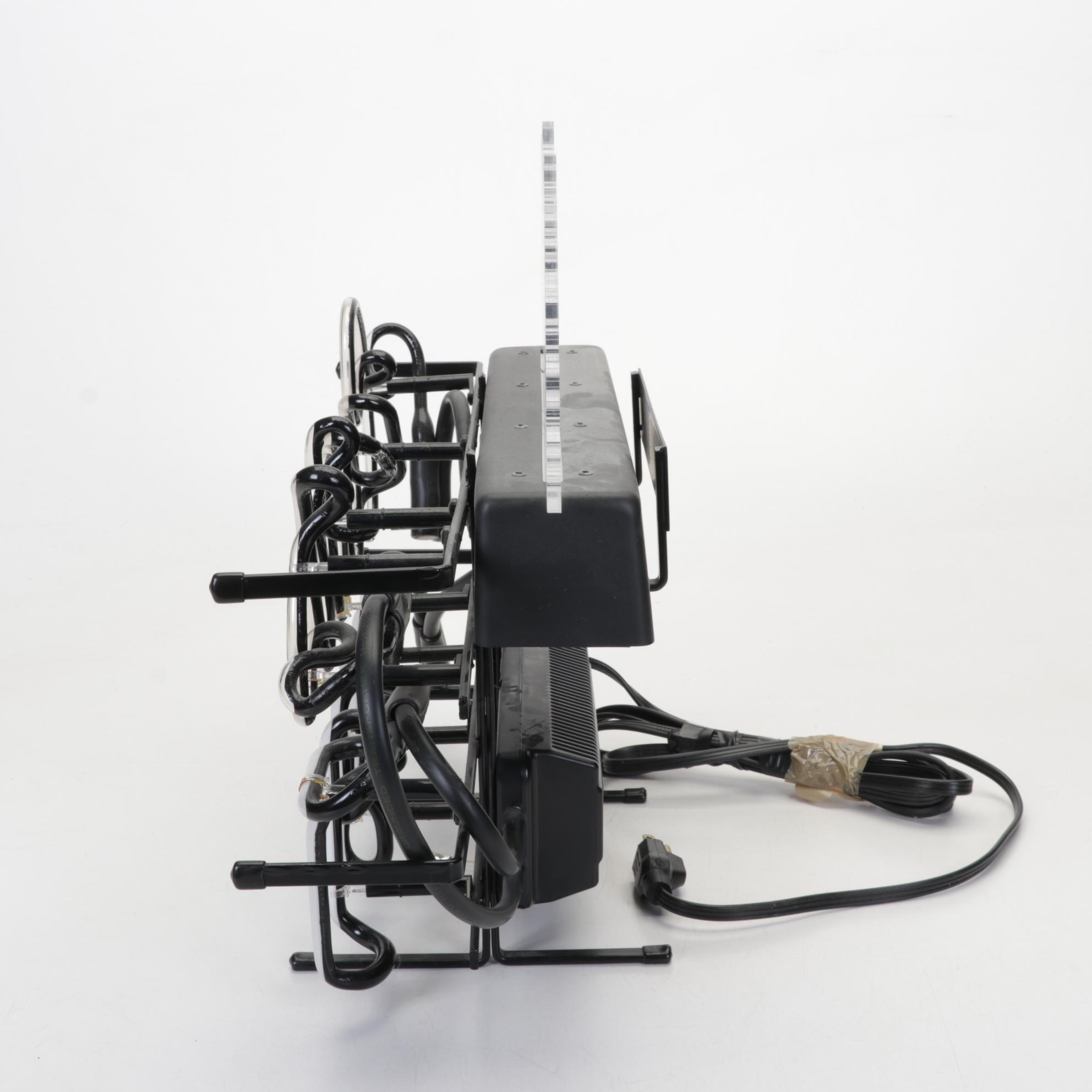 Evertron Coors Light Neon Sign Featuring Snow-Capped Mountains, 1996