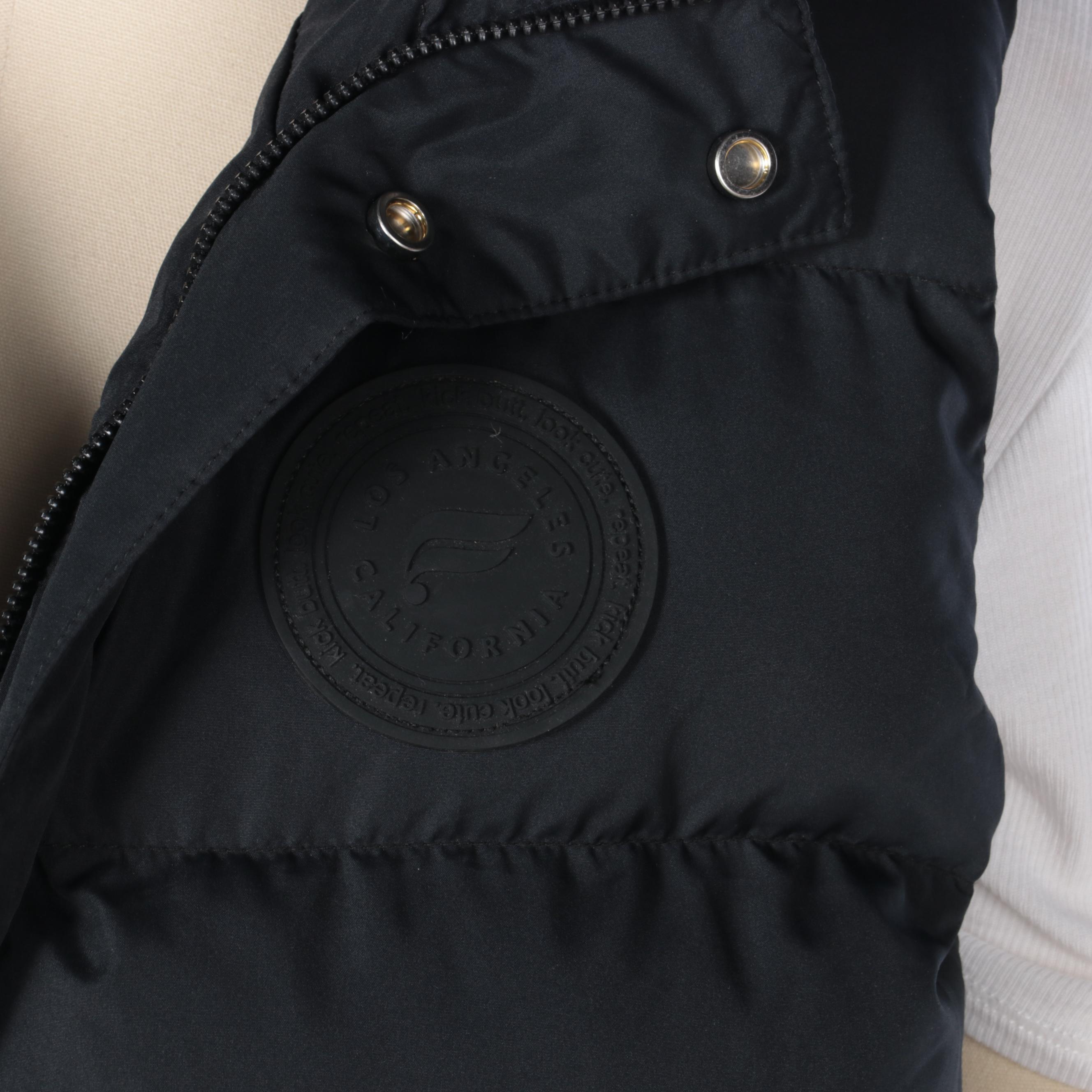 Fabletics Sherpa Fleece Joggers, Ribbed Knit Tee, and Puffer Vest