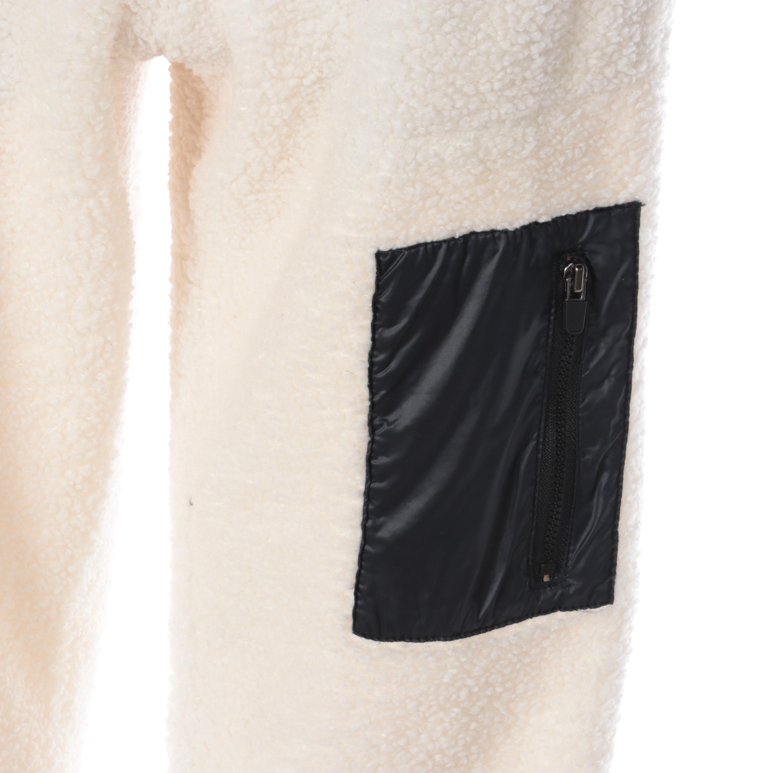 Fabletics Sherpa Fleece Joggers, Ribbed Knit Tee, and Puffer Vest