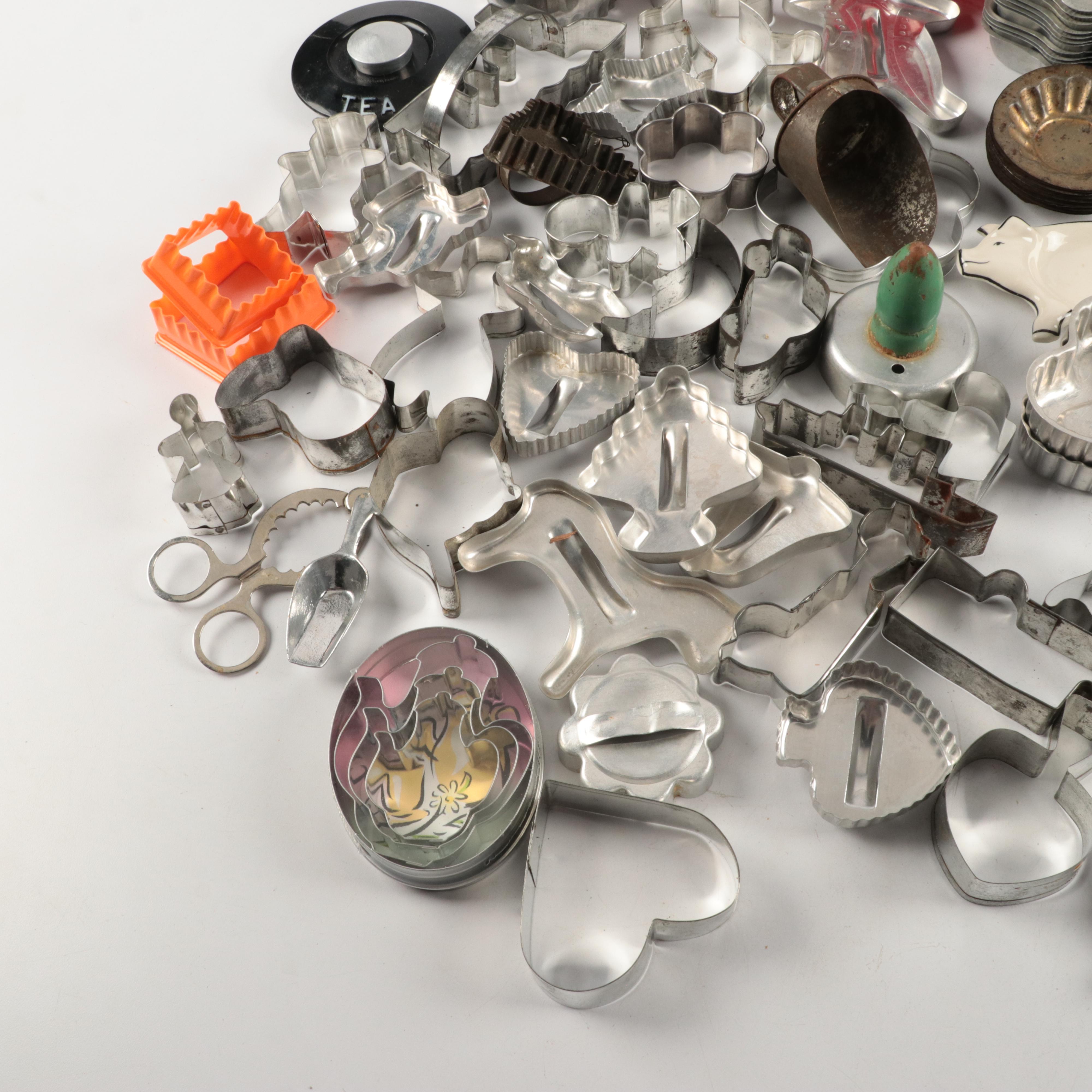 Aluminum Tea Caddy, Metal Cookie Cutters, and More Kitchenalia