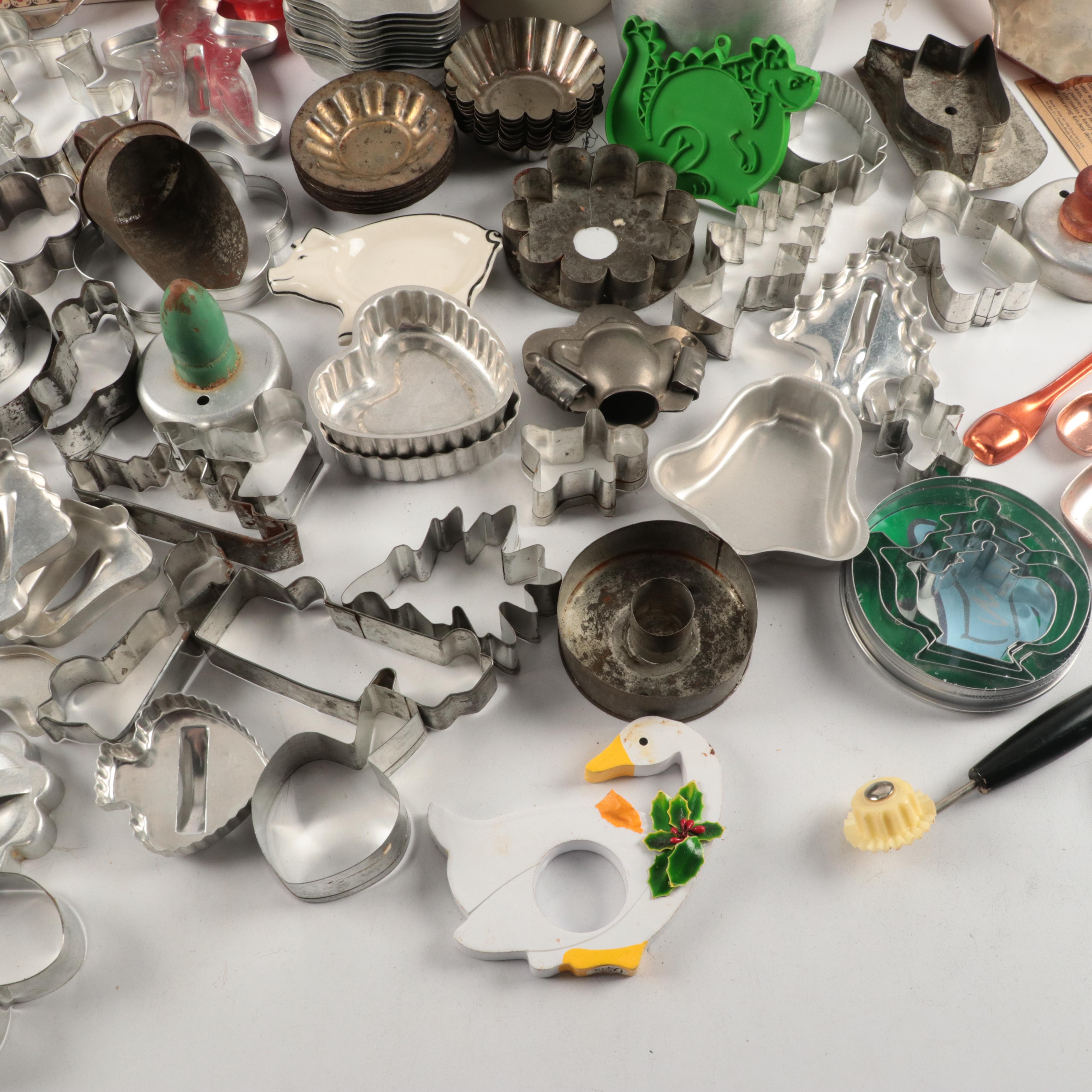 Aluminum Tea Caddy, Metal Cookie Cutters, and More Kitchenalia