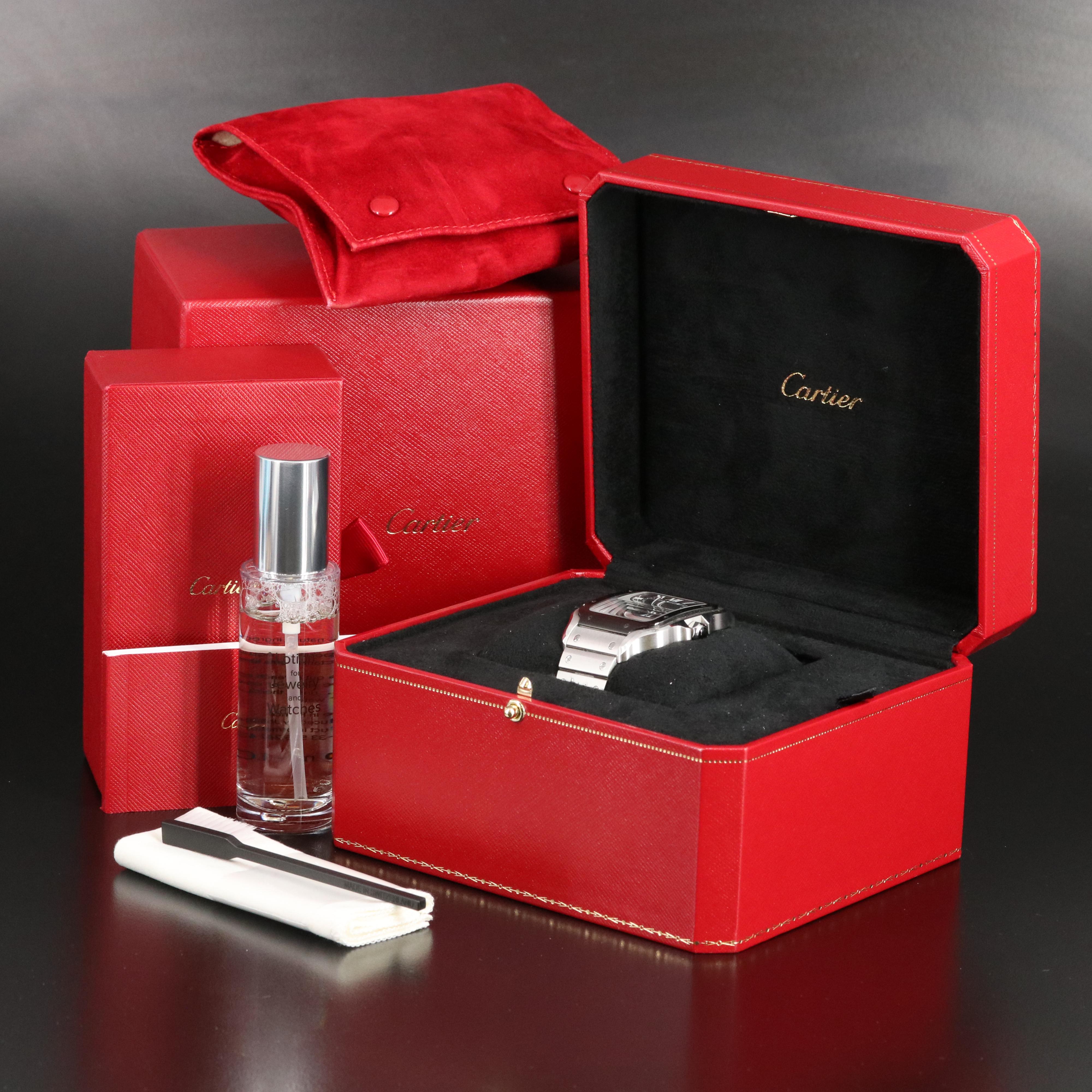 Cartier Santos de Cartier XL Black Dial Automatic Watch