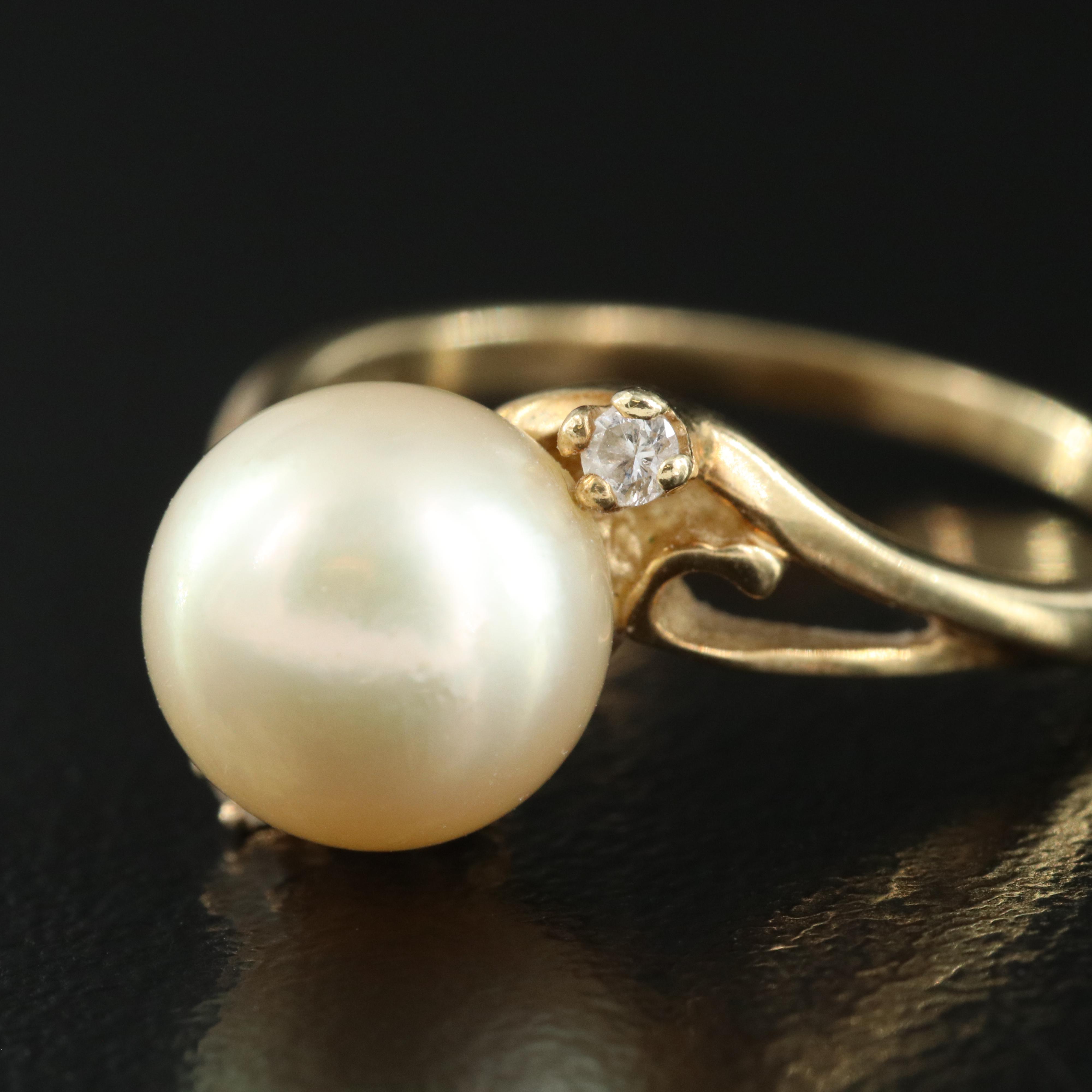 14K Pearl Ring
