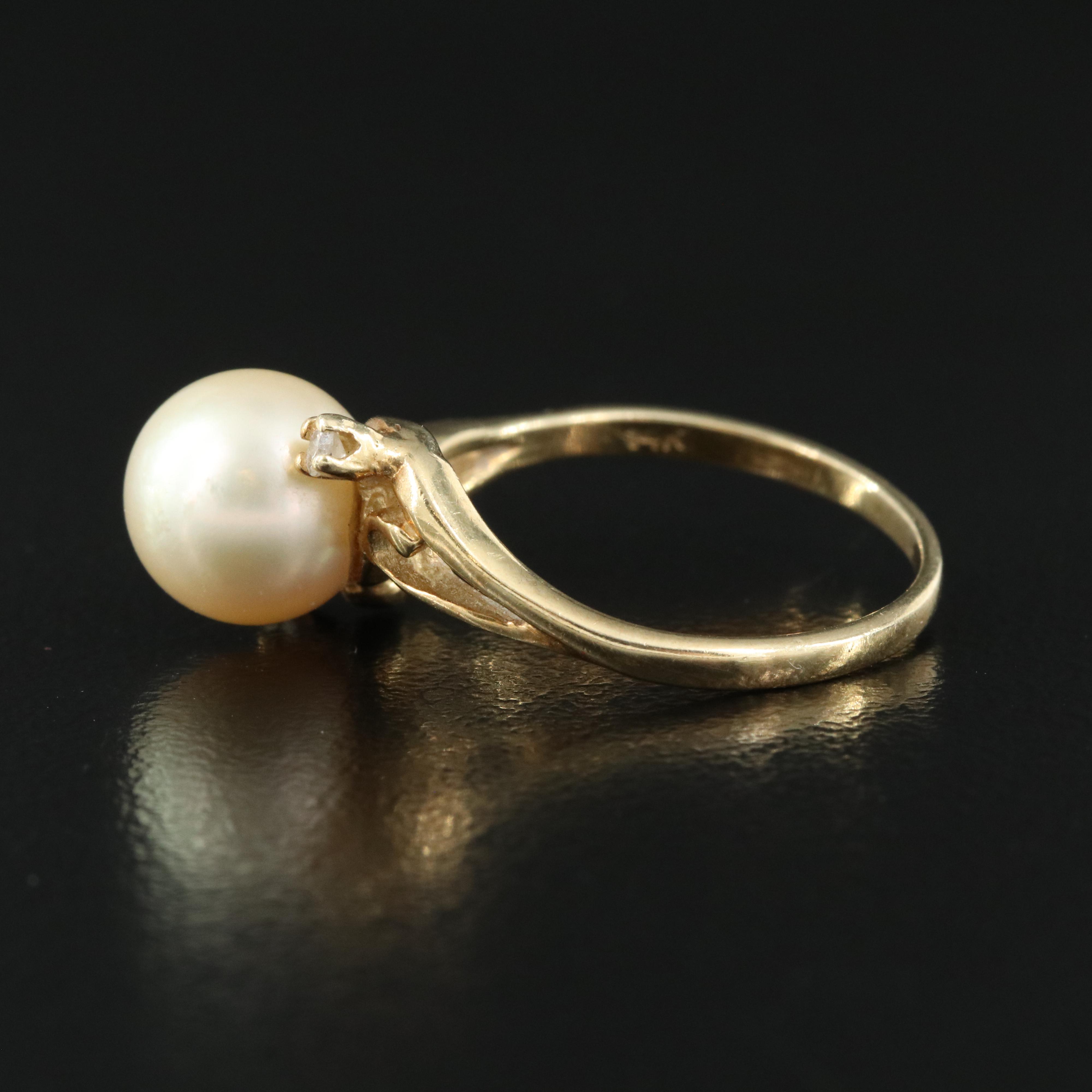 14K Pearl Ring