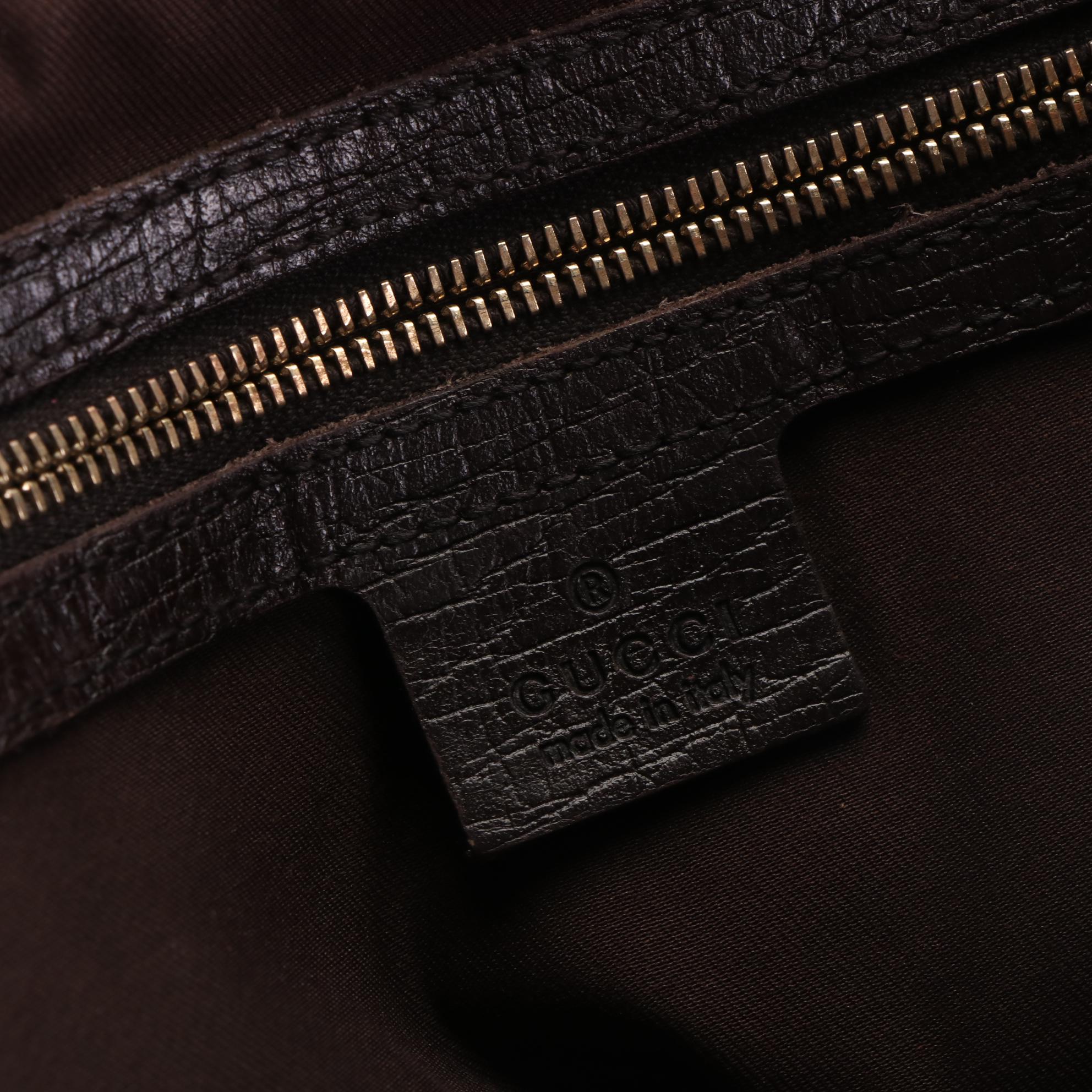 Gucci Jolicoeur Tote in GG Canvas and Leather Trim with Web Stripe Detail