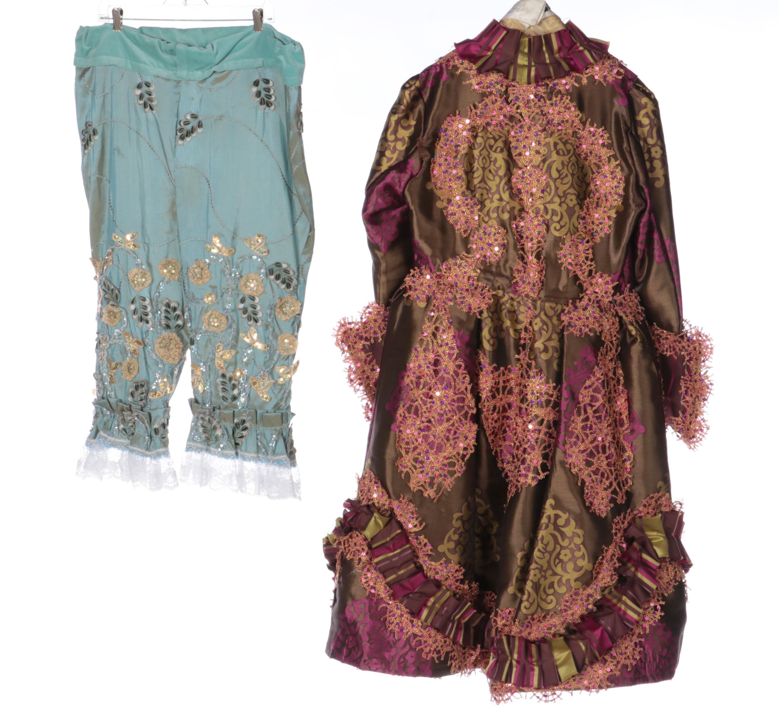 Handmade King Louis XVI Costume with Wig, Scepter, and More