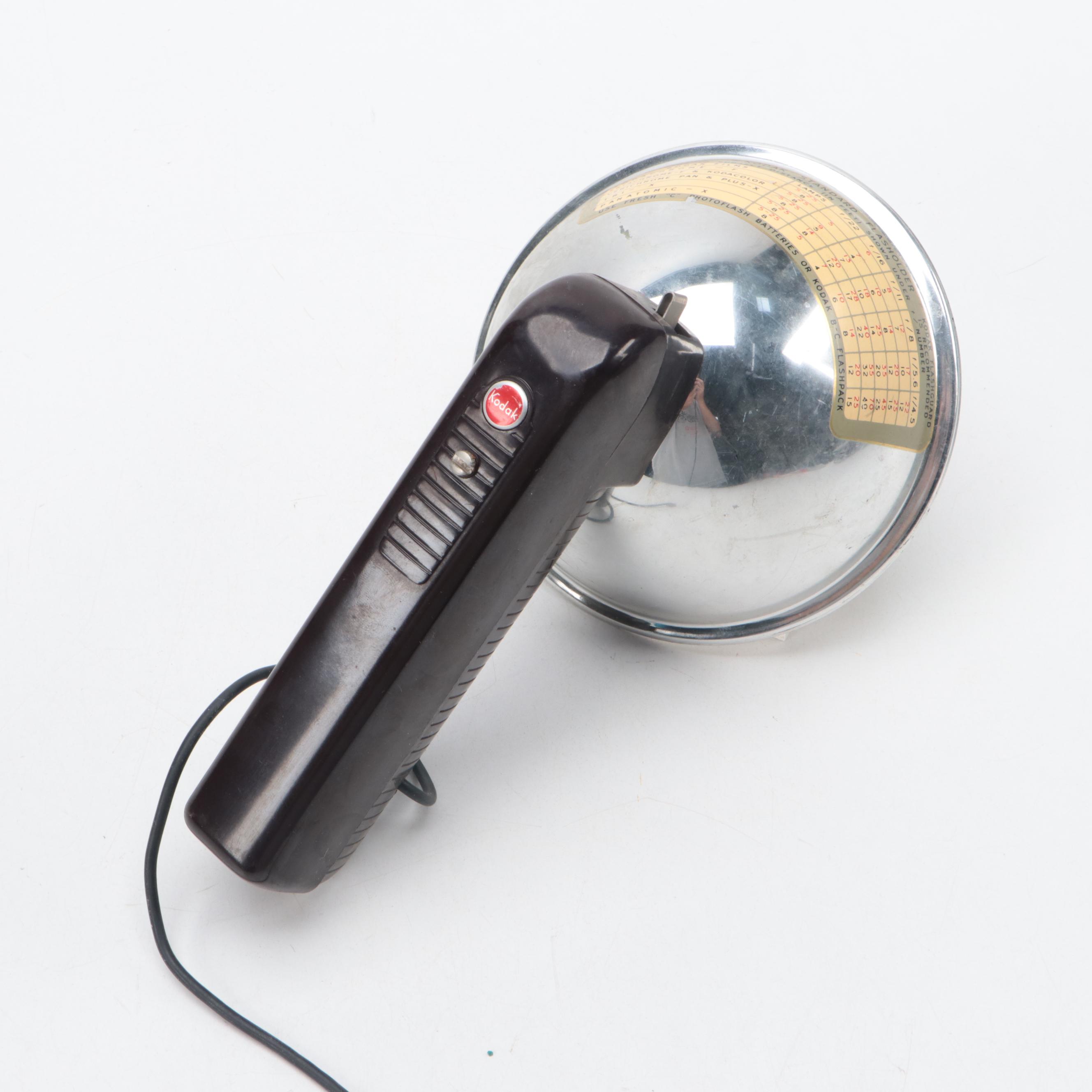 Polaroid Land Camera 103 With and Kodak Pony and Flashbulbs, Accessories