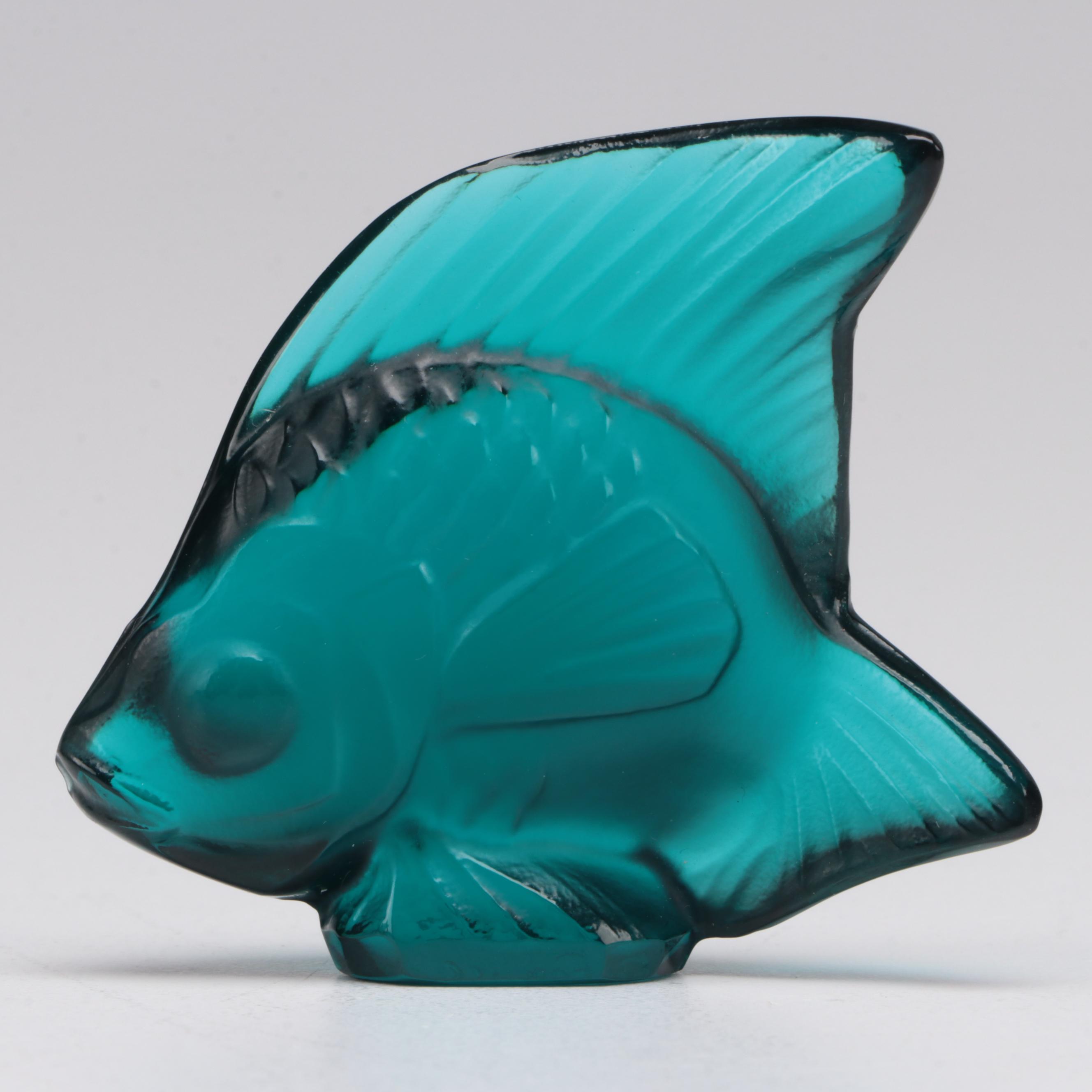 Lalique Crystal Fish Figurines