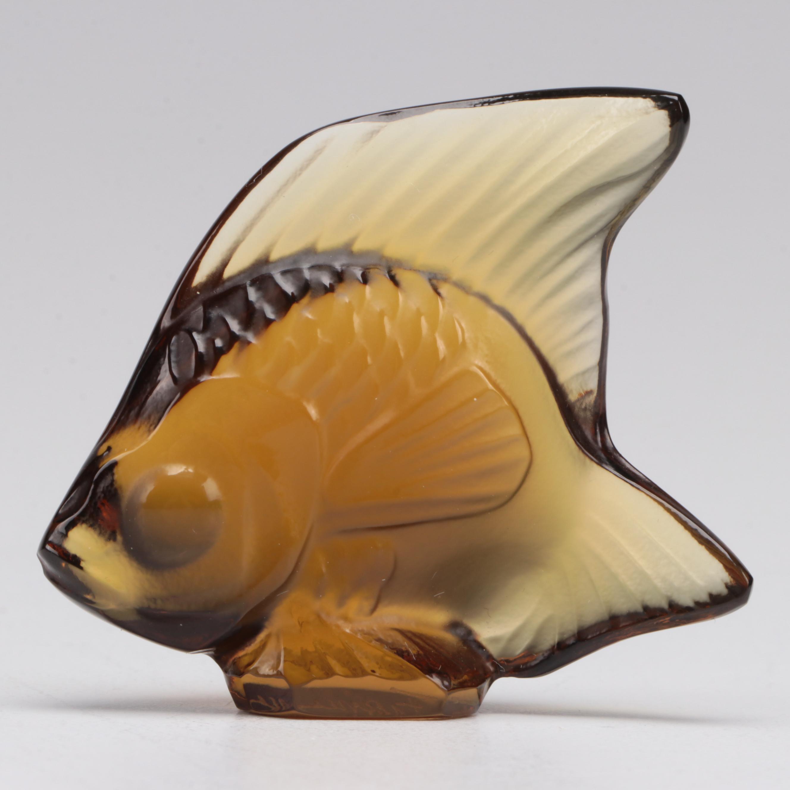 Lalique Crystal Fish Figurines