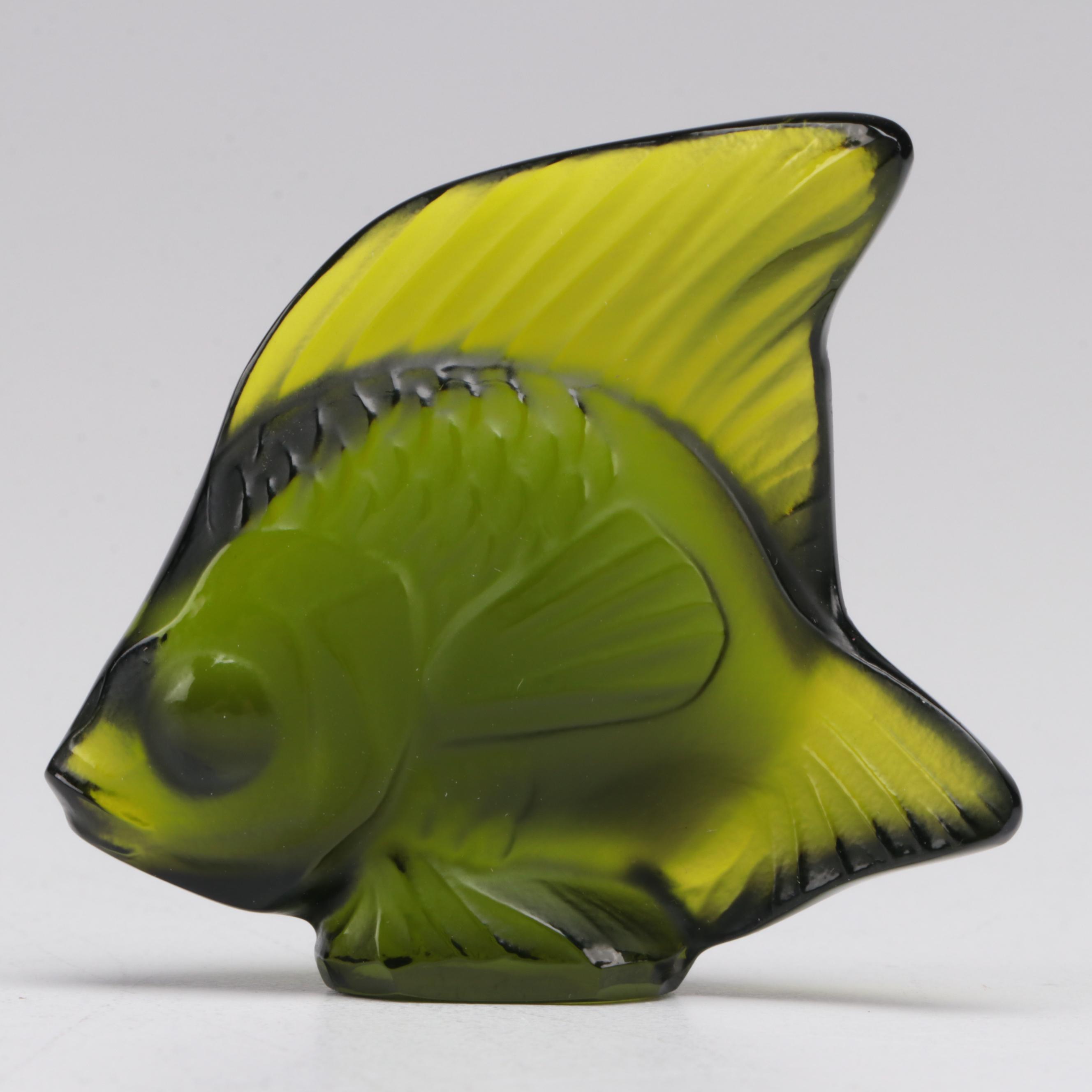 Lalique Crystal Fish Figurines