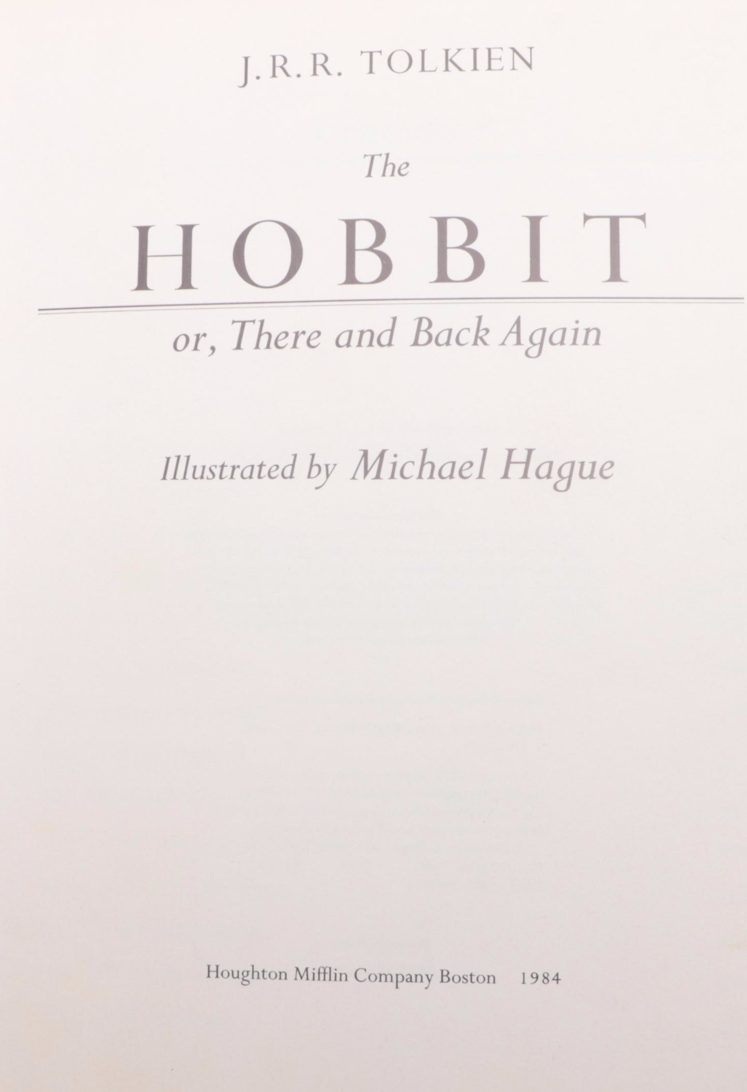 First Illustrated Edition "The Hobbit" by J. R. R. Tolkien, 1984