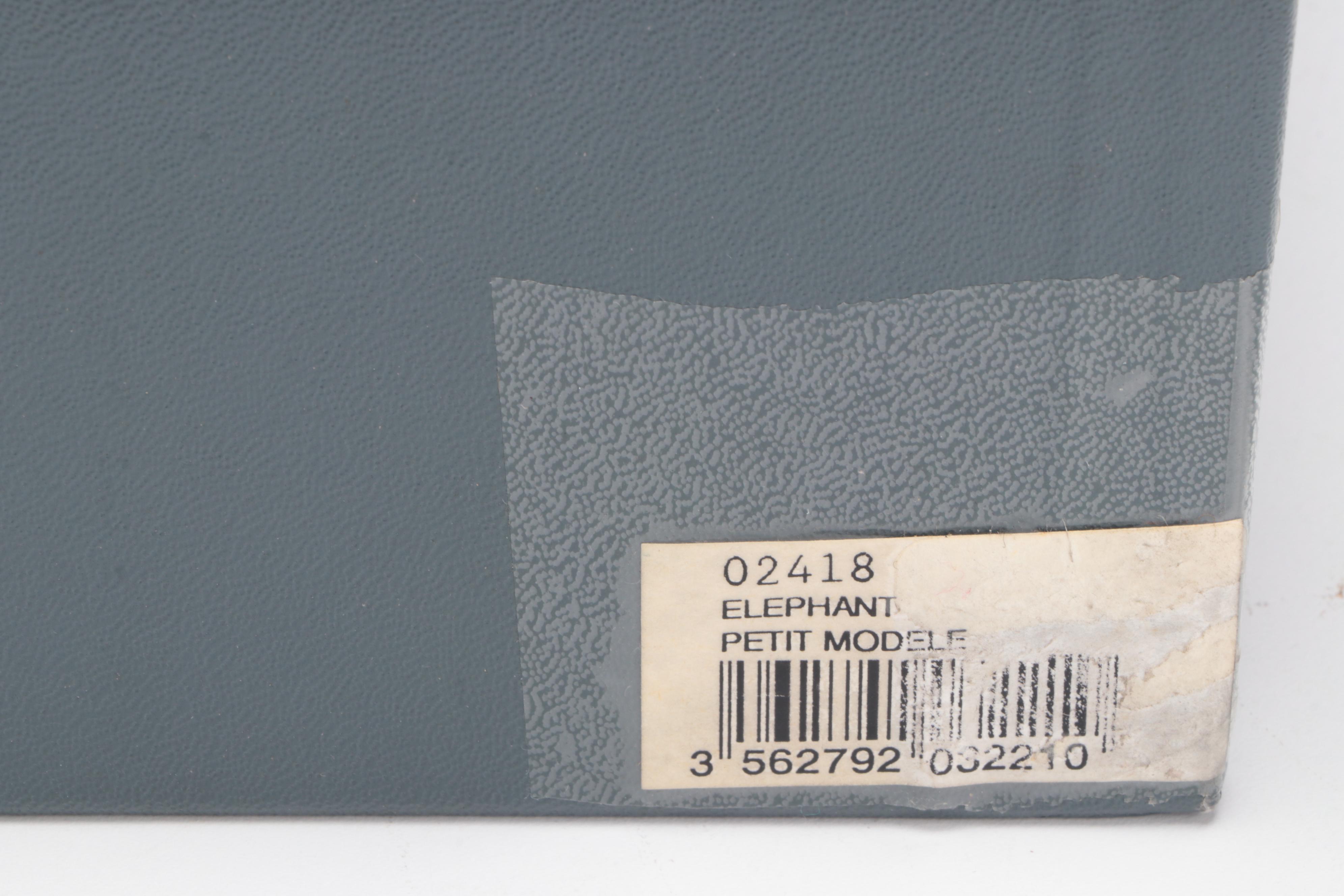 Daum Amber and Green Glass "Elephant" Figurine