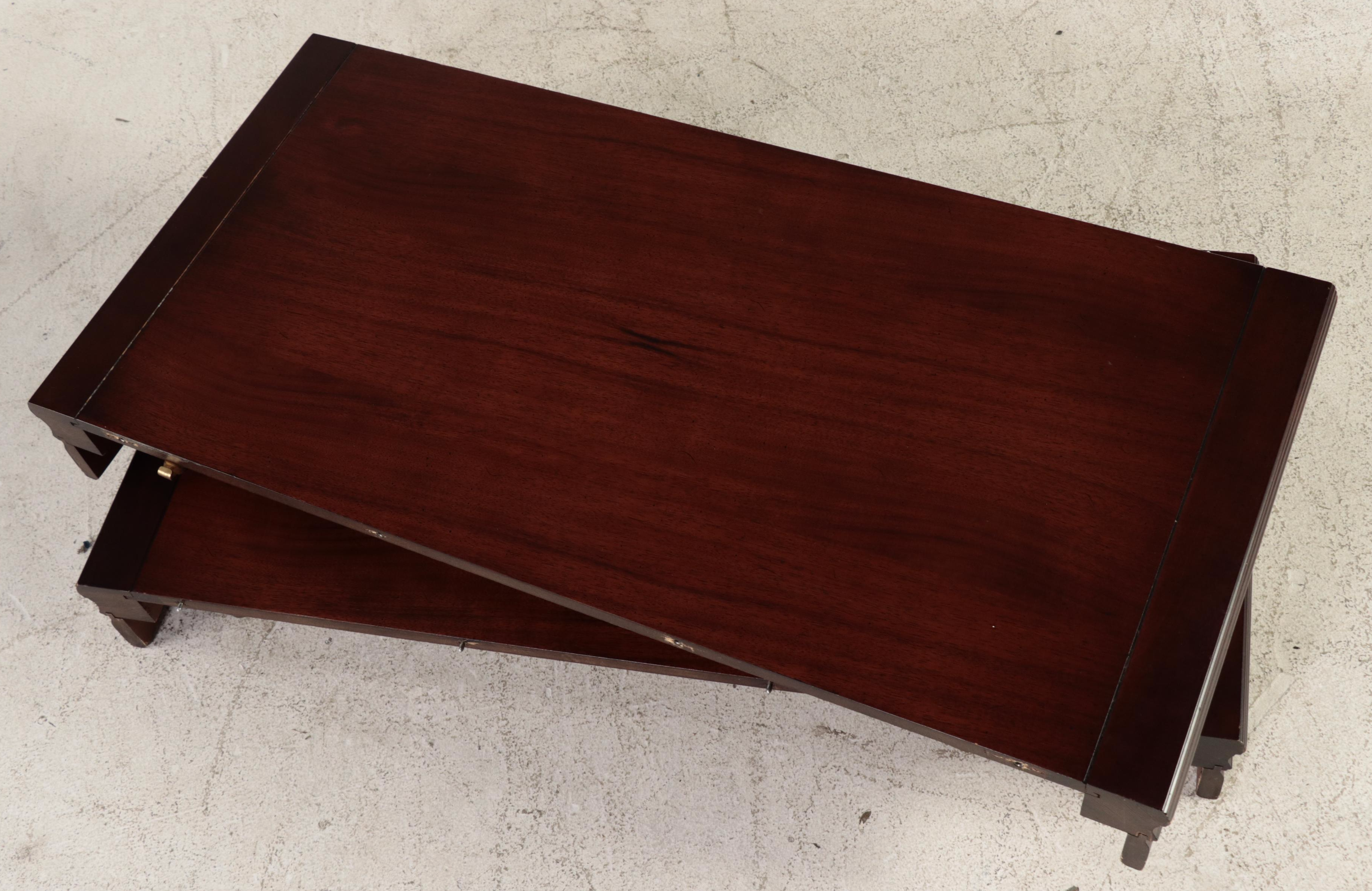 Henredon Chinese Style Hardwood Extension Dining Table and Six Chairs