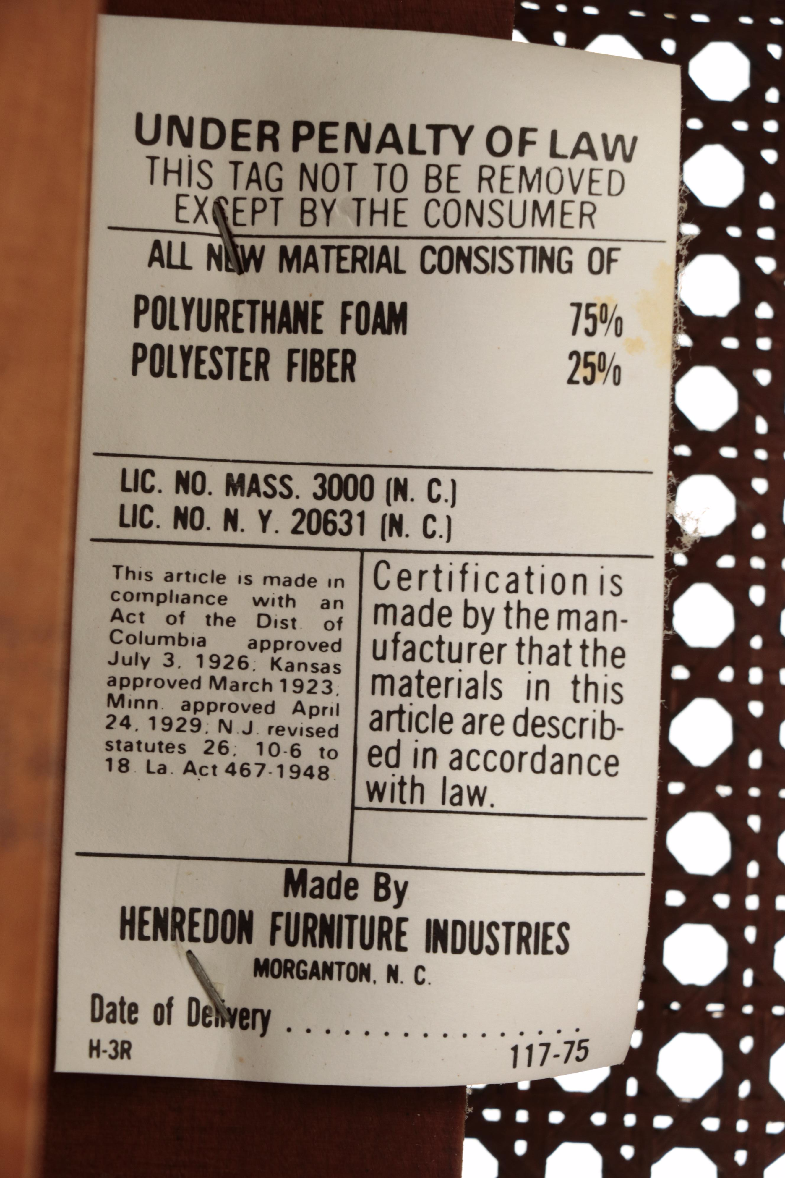 Henredon Chinese Style Hardwood Extension Dining Table and Six Chairs