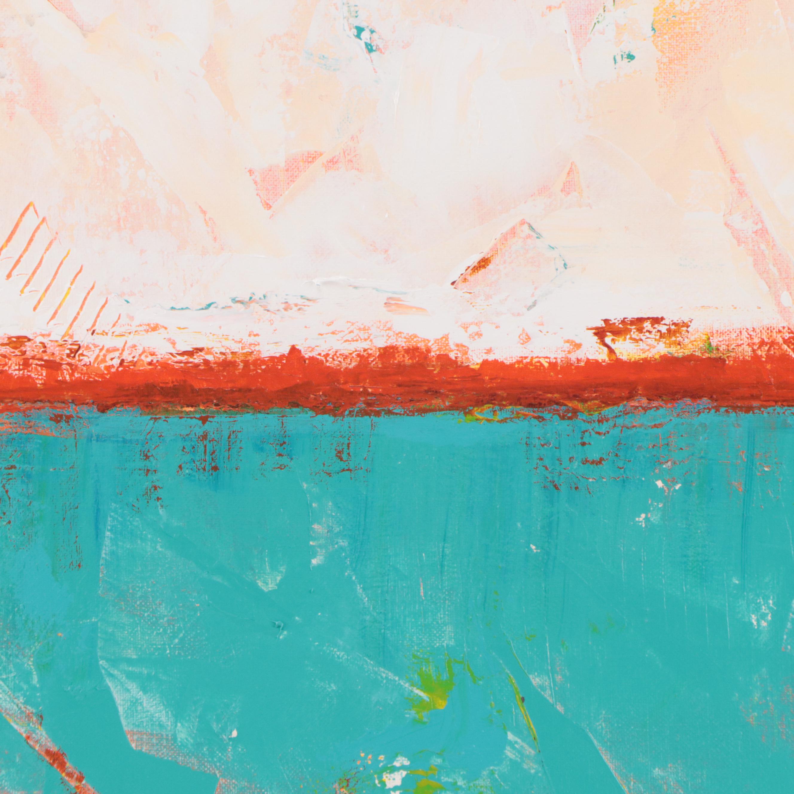 Sanna Abstract Acrylic Painting "Sea Foam," 2023