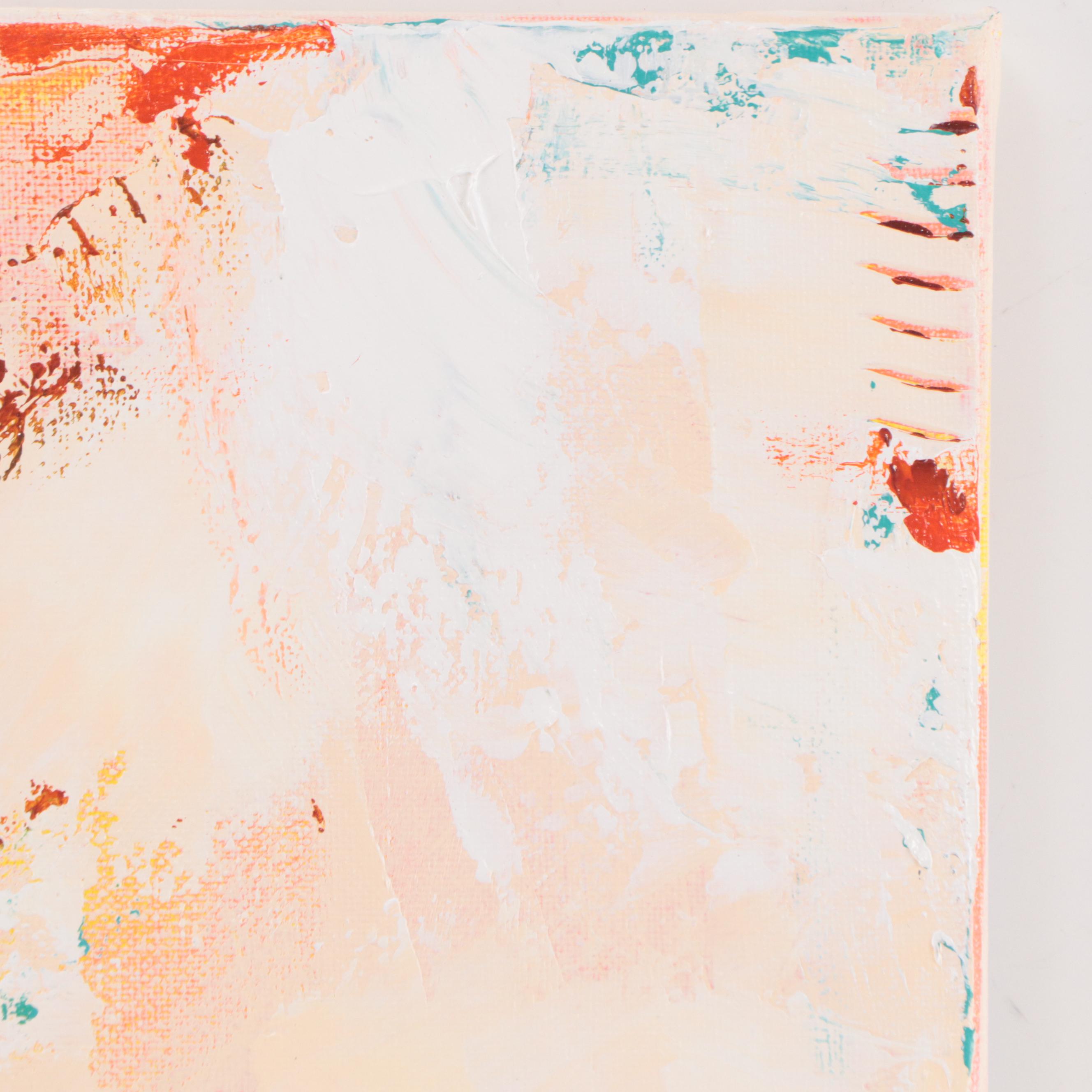 Sanna Abstract Acrylic Painting "Sea Foam," 2023