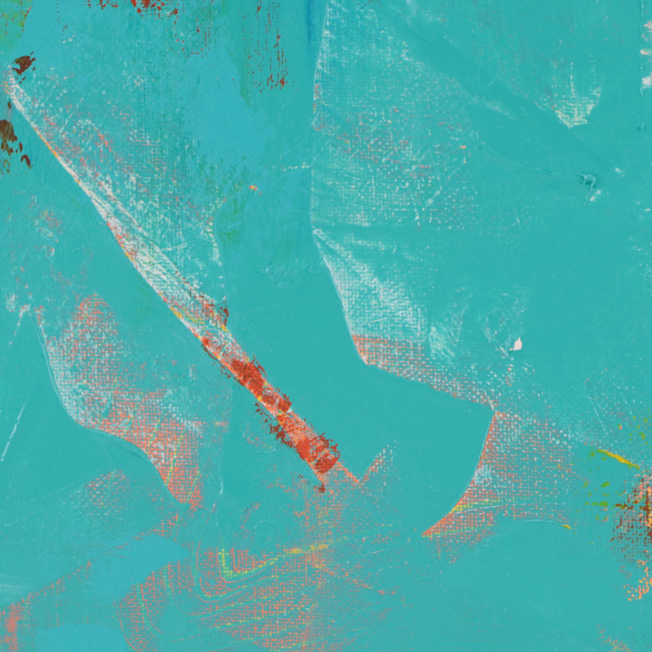 Sanna Abstract Acrylic Painting "Sea Foam," 2023