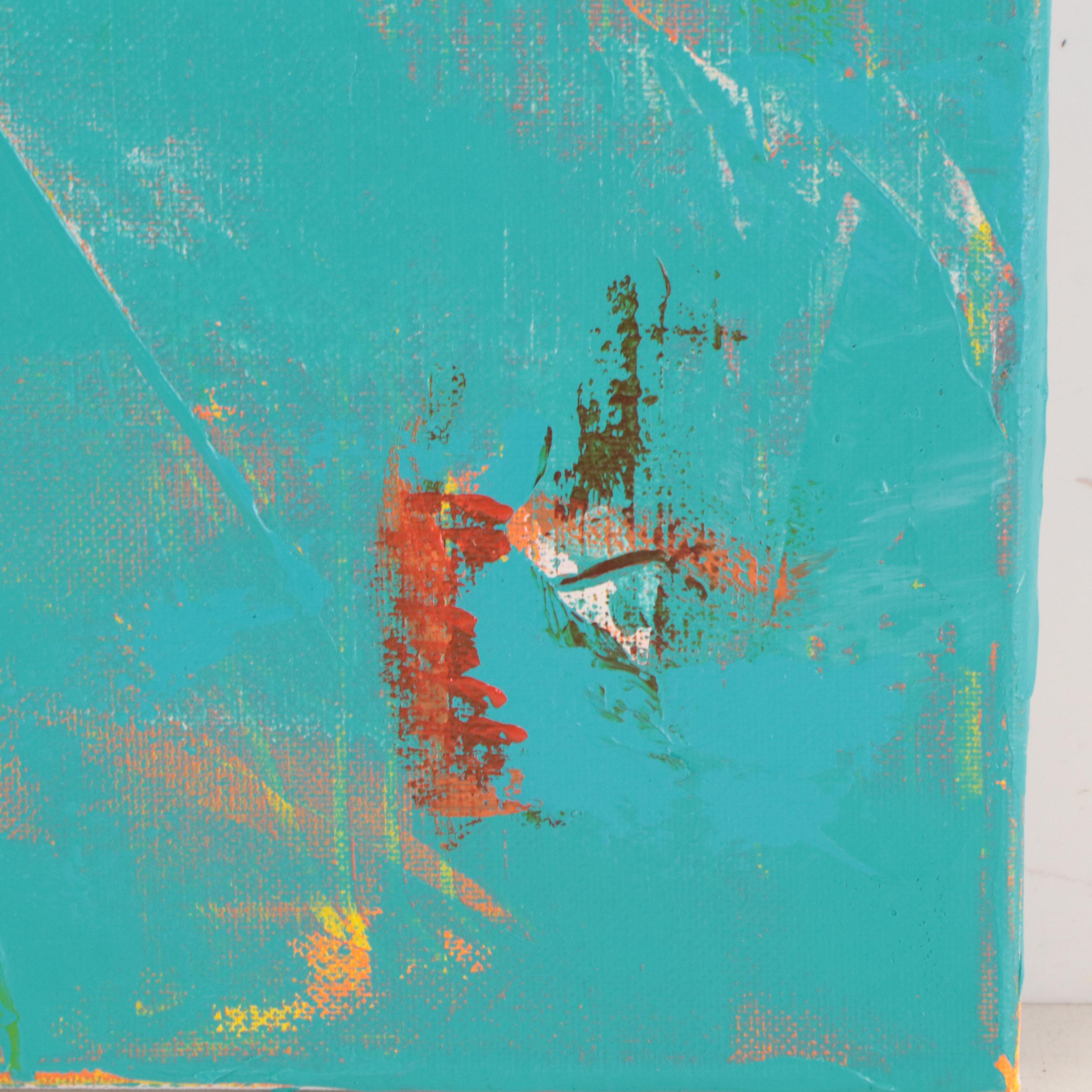 Sanna Abstract Acrylic Painting "Sea Foam," 2023