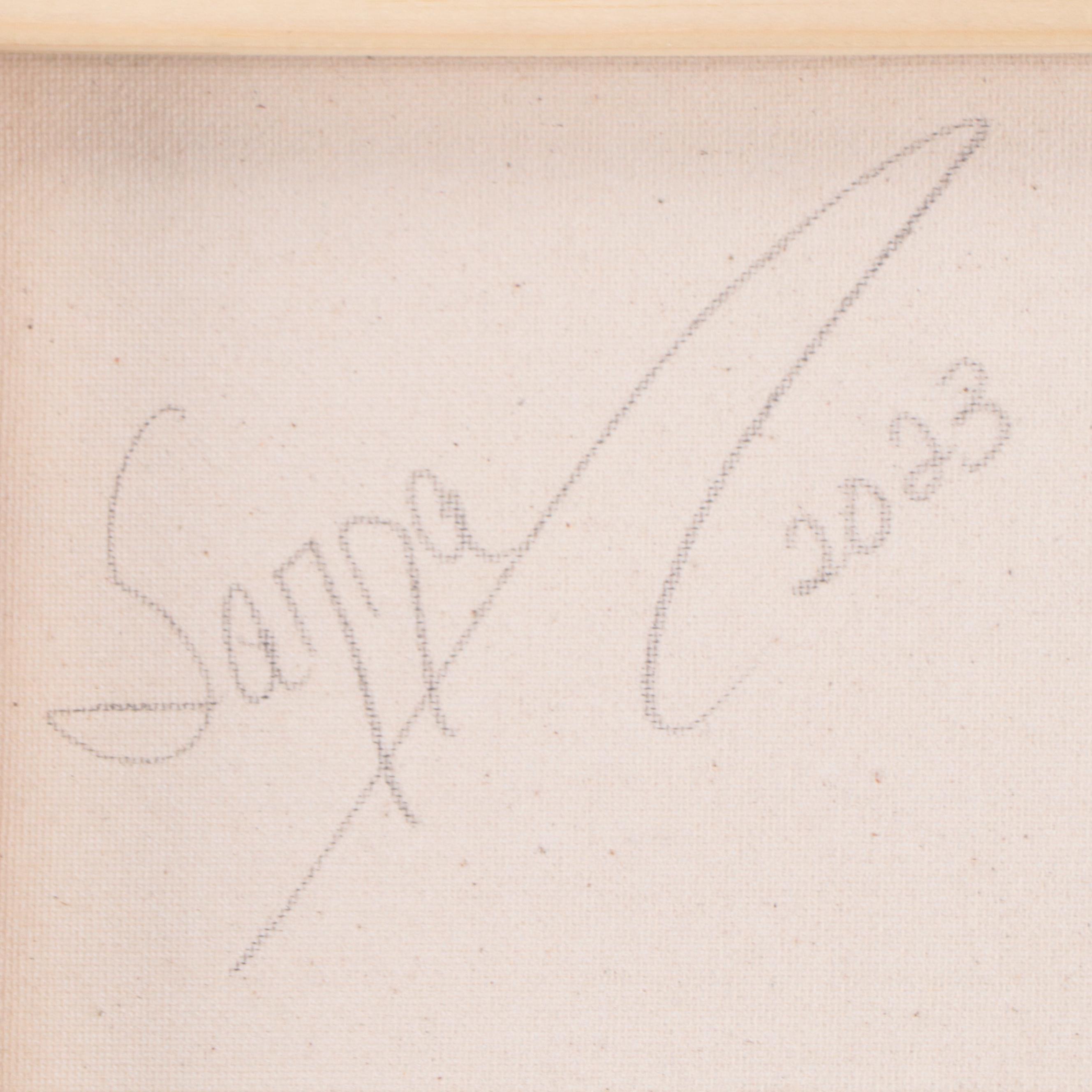 Sanna Abstract Acrylic Painting "Green Field," 2023