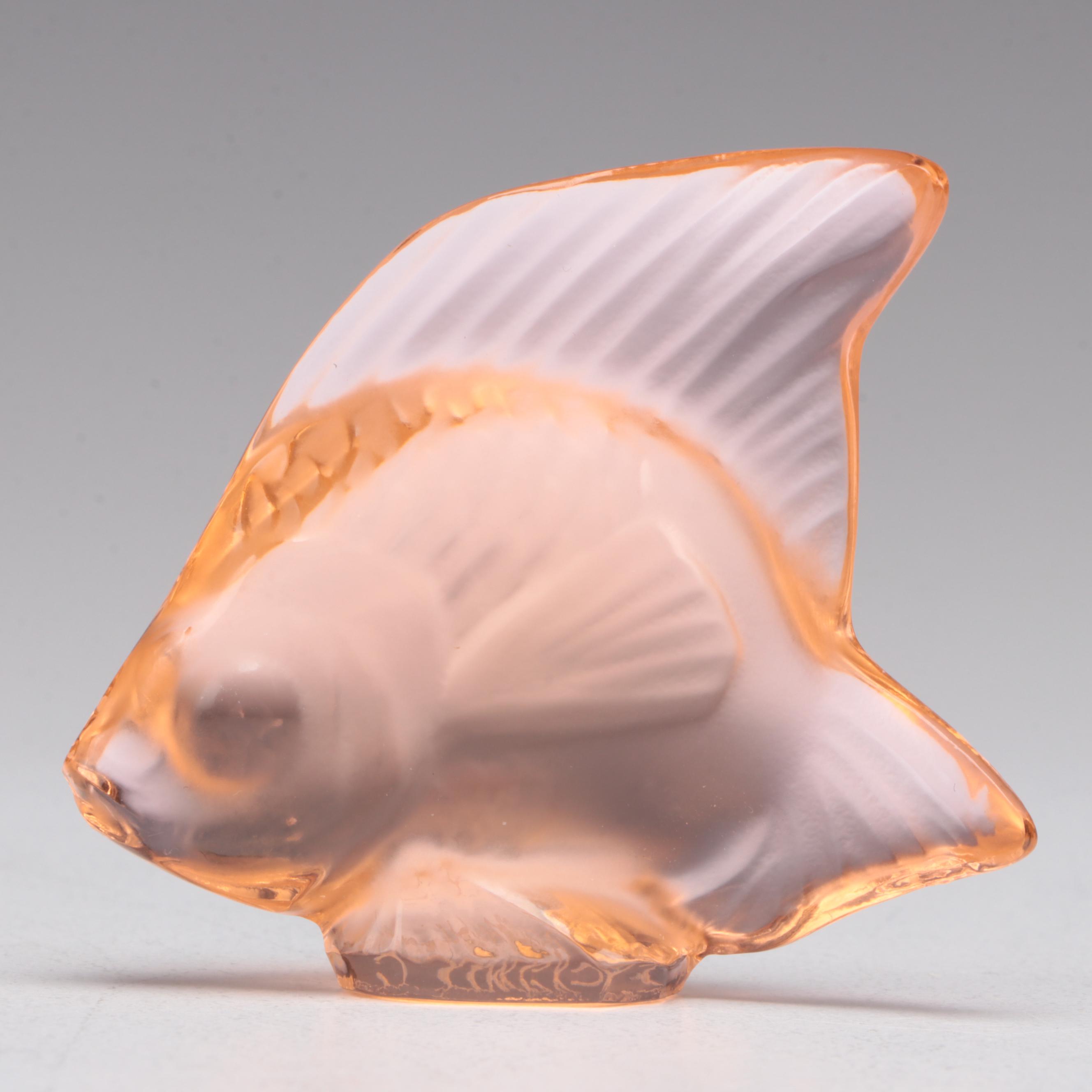 Lalique Crystal Fish Figurines