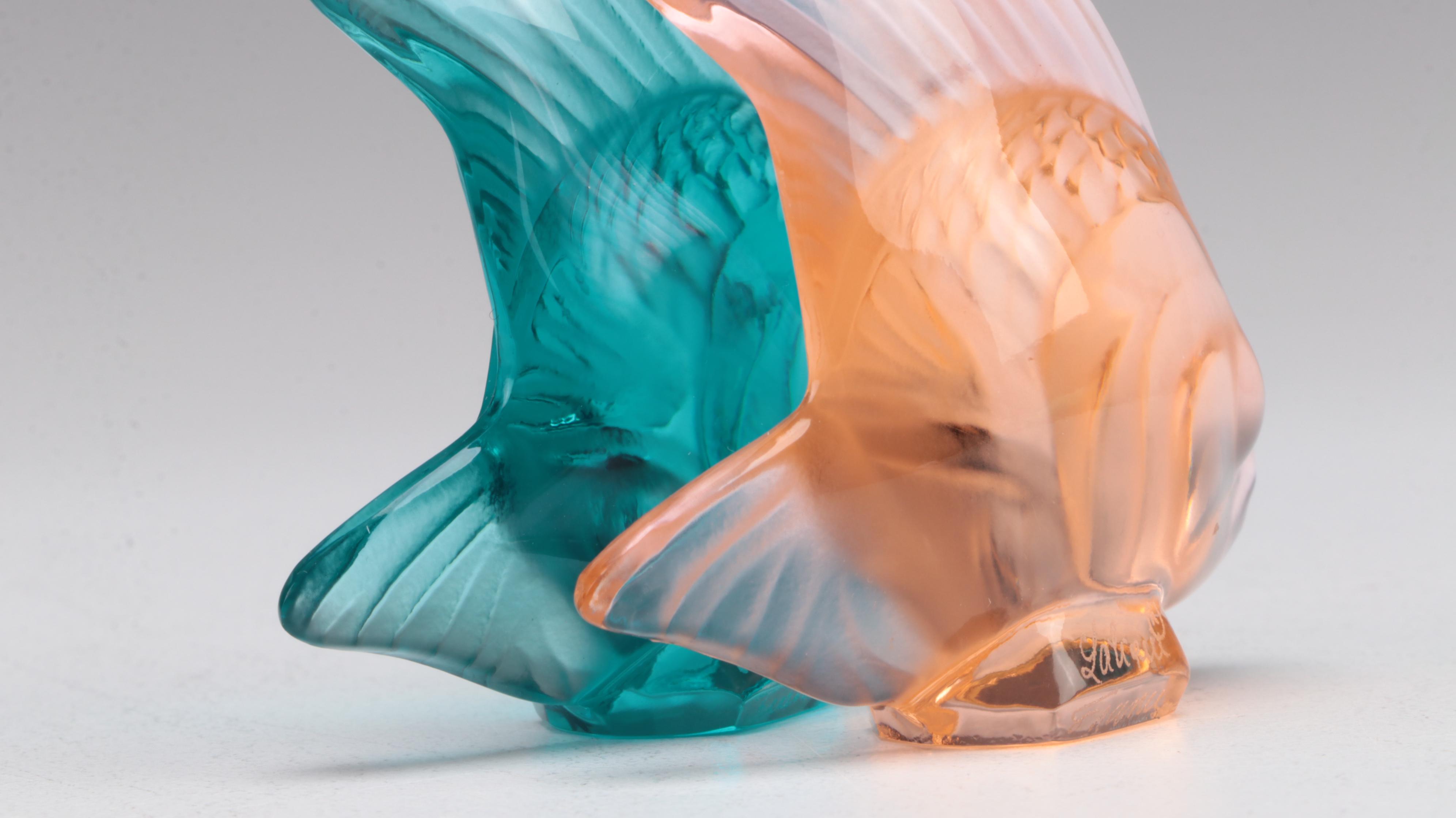 Lalique Crystal Fish Figurines