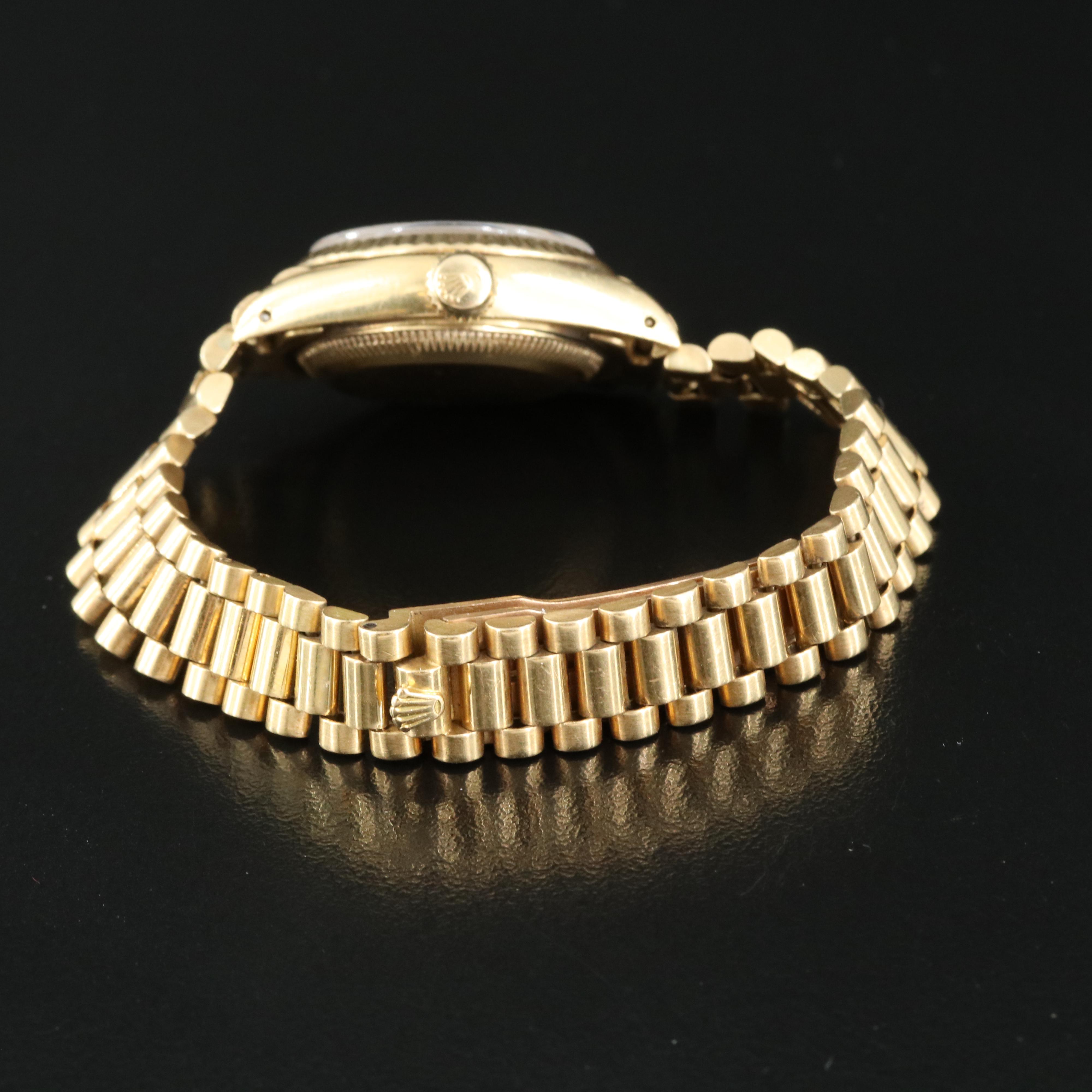 1982 Rolex Custom Diamond Dial Datejust Watch