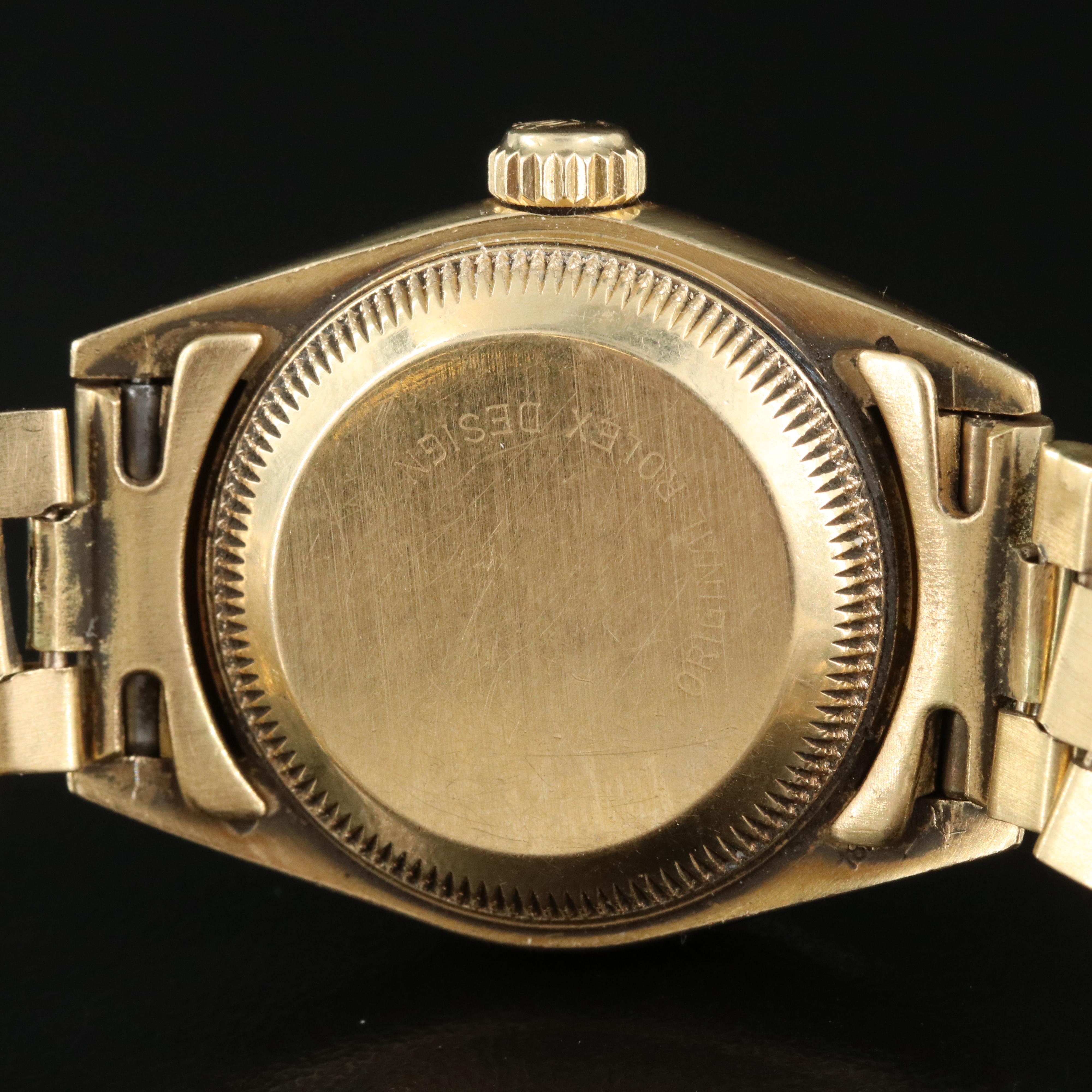 1982 Rolex Custom Diamond Dial Datejust Watch