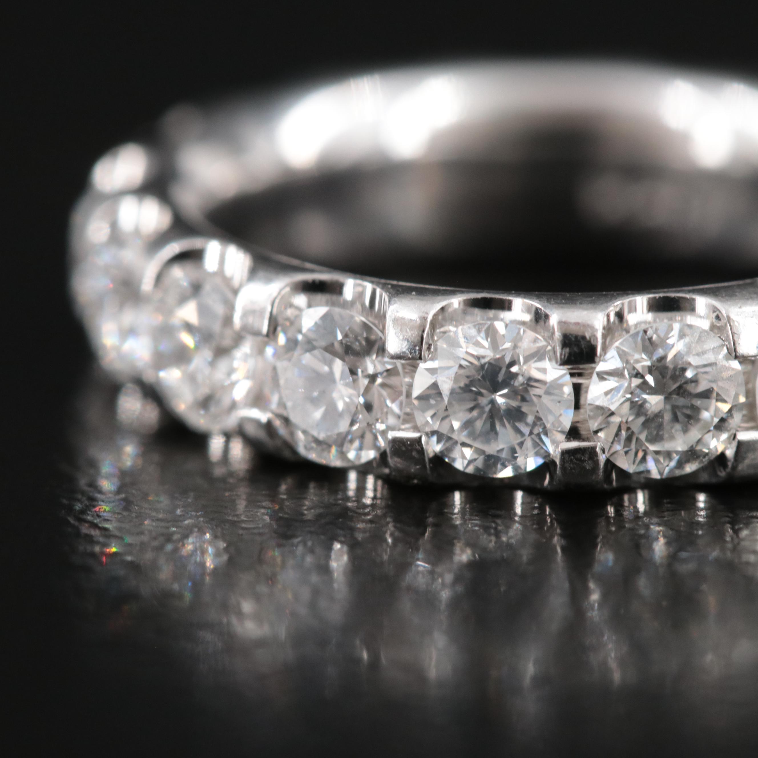 Platinum 2.63 CTW Diamond Eternity Band