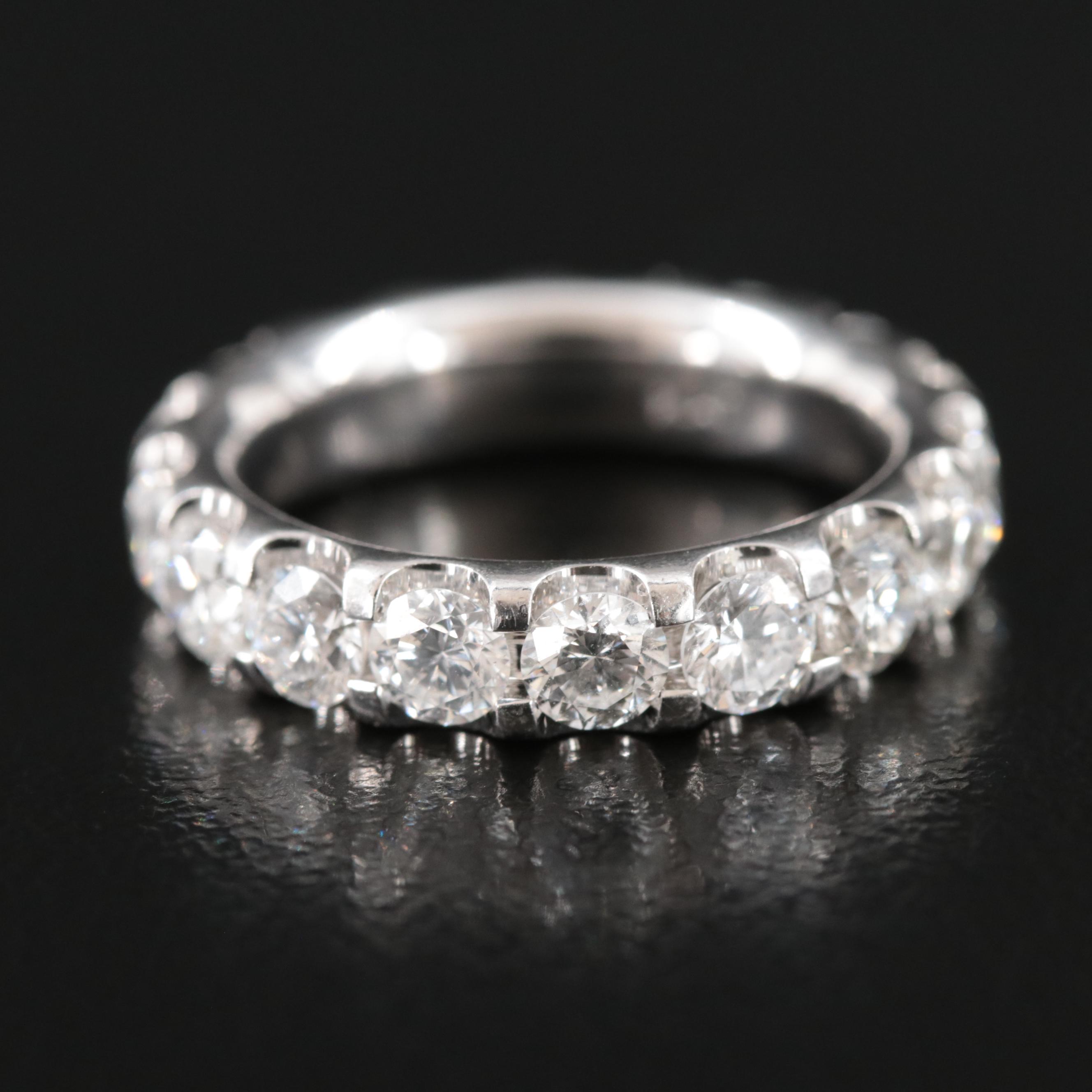 Platinum 2.63 CTW Diamond Eternity Band