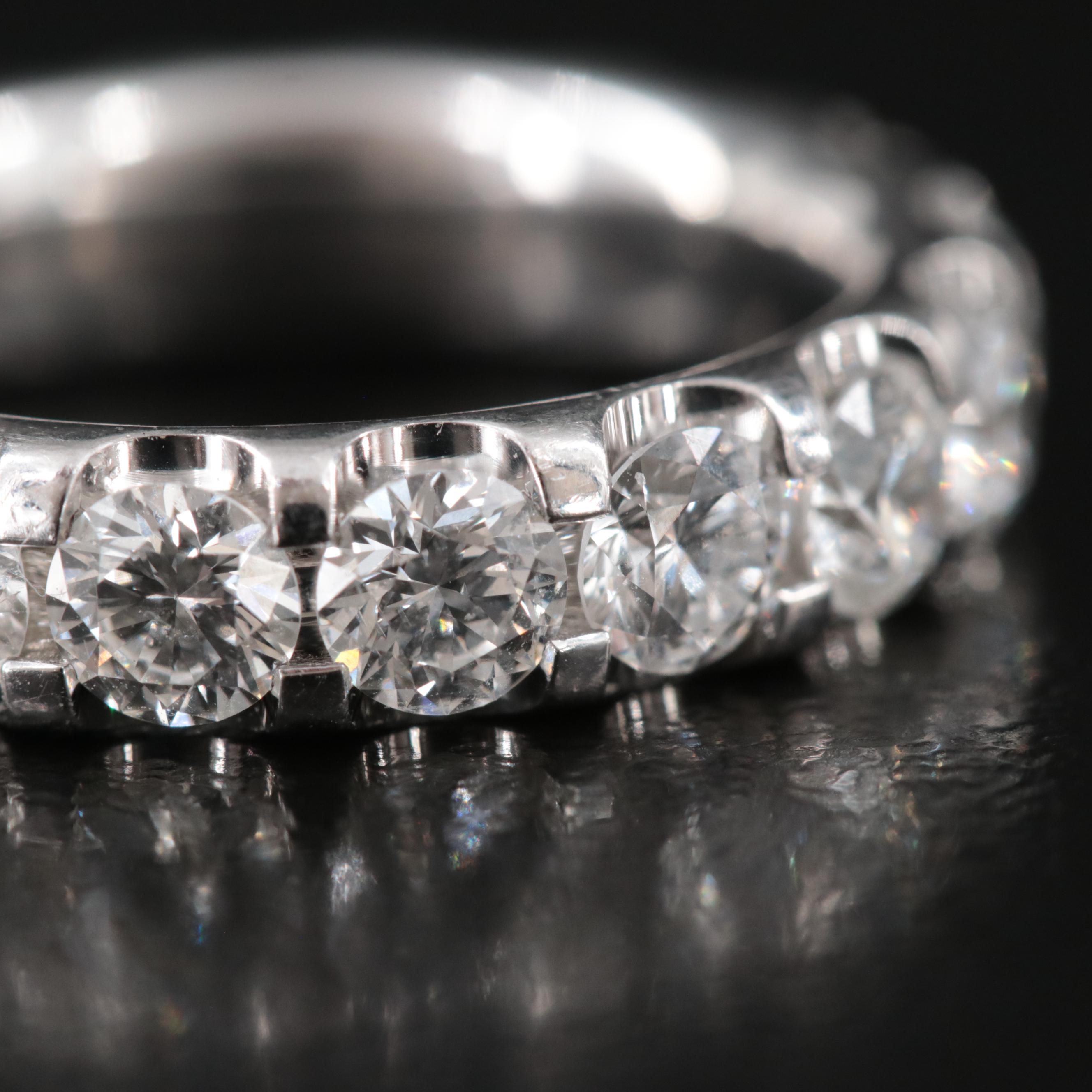Platinum 2.63 CTW Diamond Eternity Band