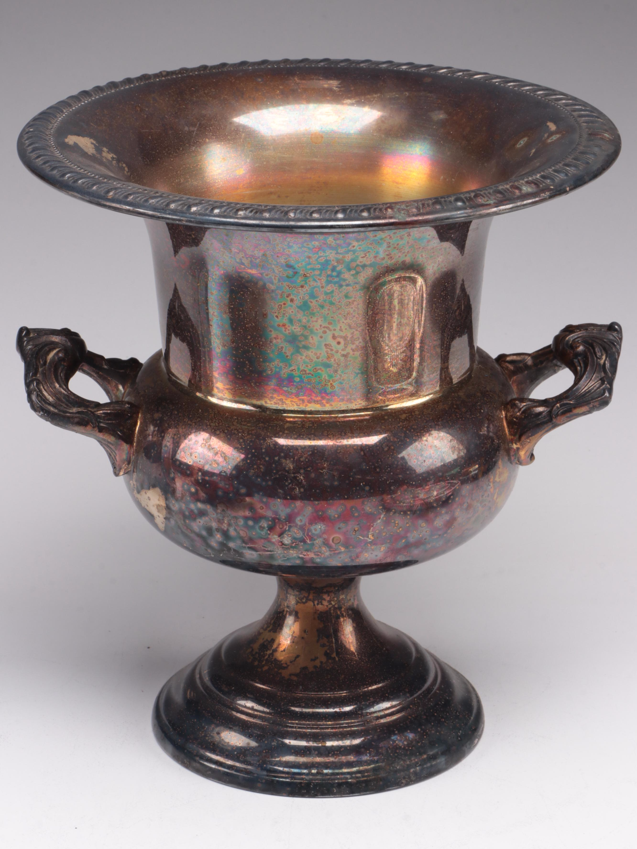 Sheridan Silver Co. Gallery Tray with Glasses and Other Silver Plate Serveware