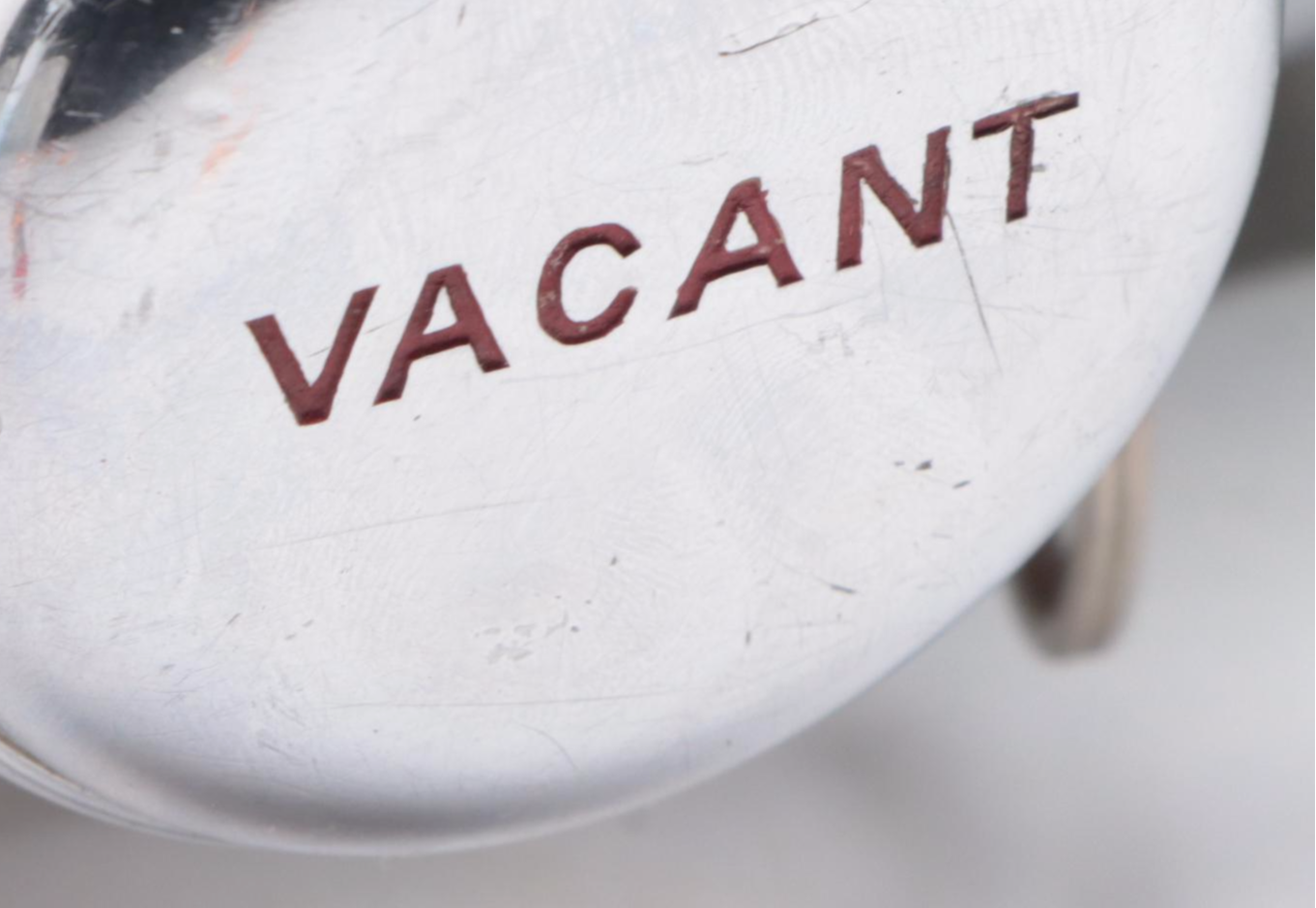 Coin Operated Bathroom Stall Door Lock with Other Bathroom Signs, Early 20th C