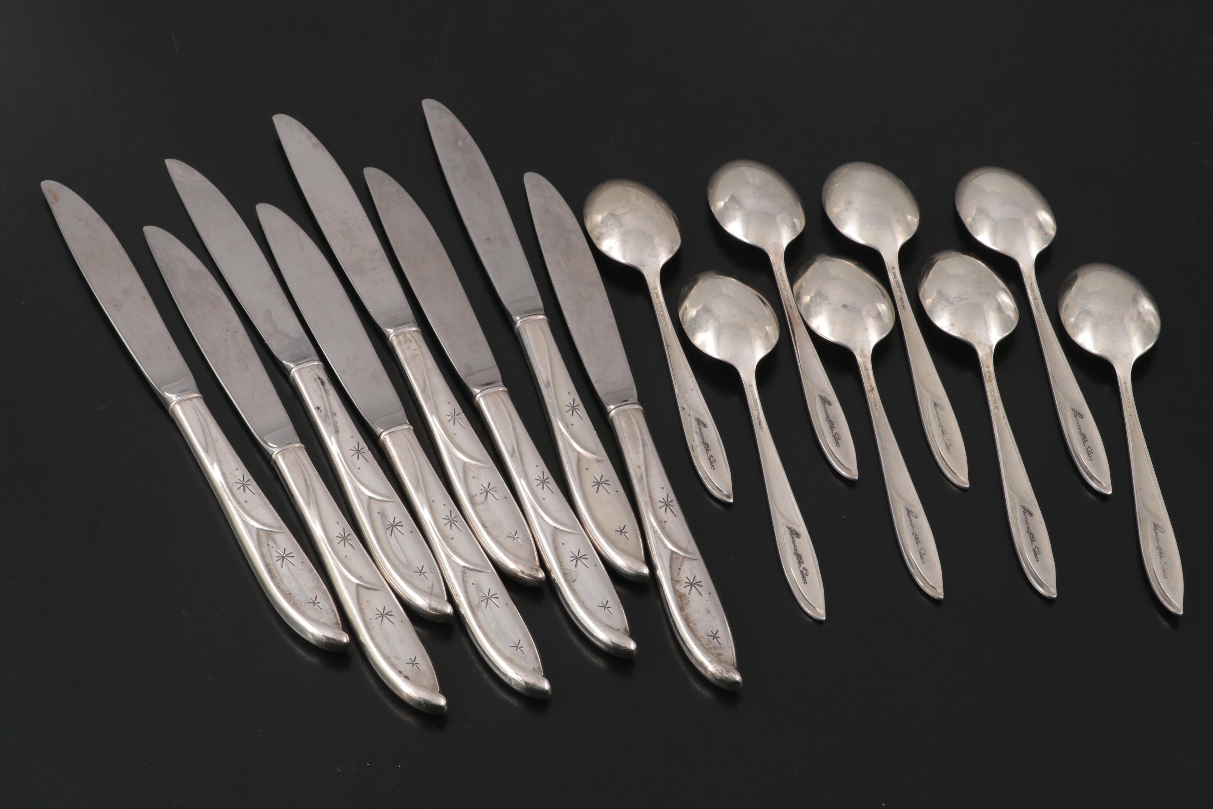 Fine Arts Sterling "Romance of the Stars" Sterling Silver Flatware, Mid-20th C.