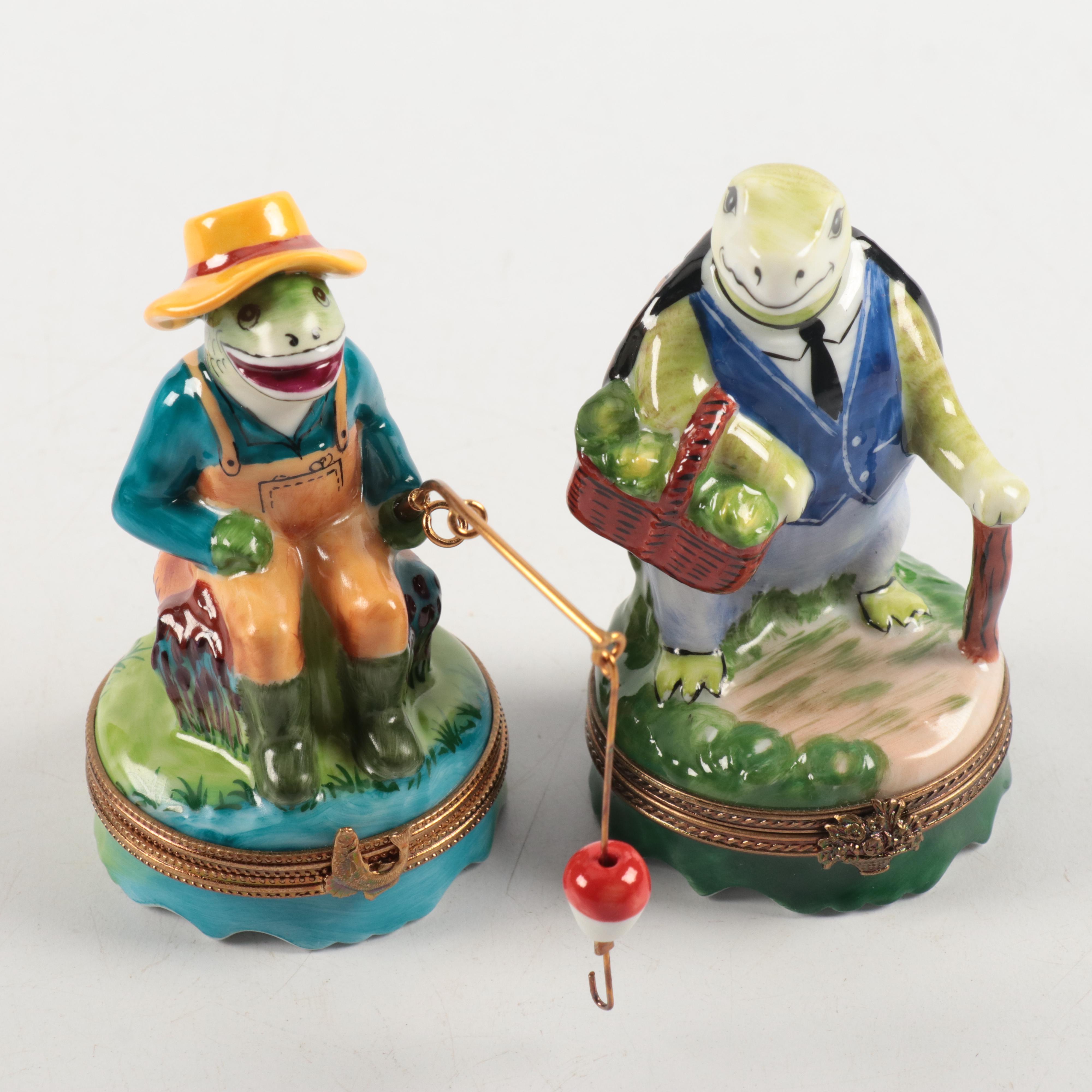 French Limoges Porcelain Boxes