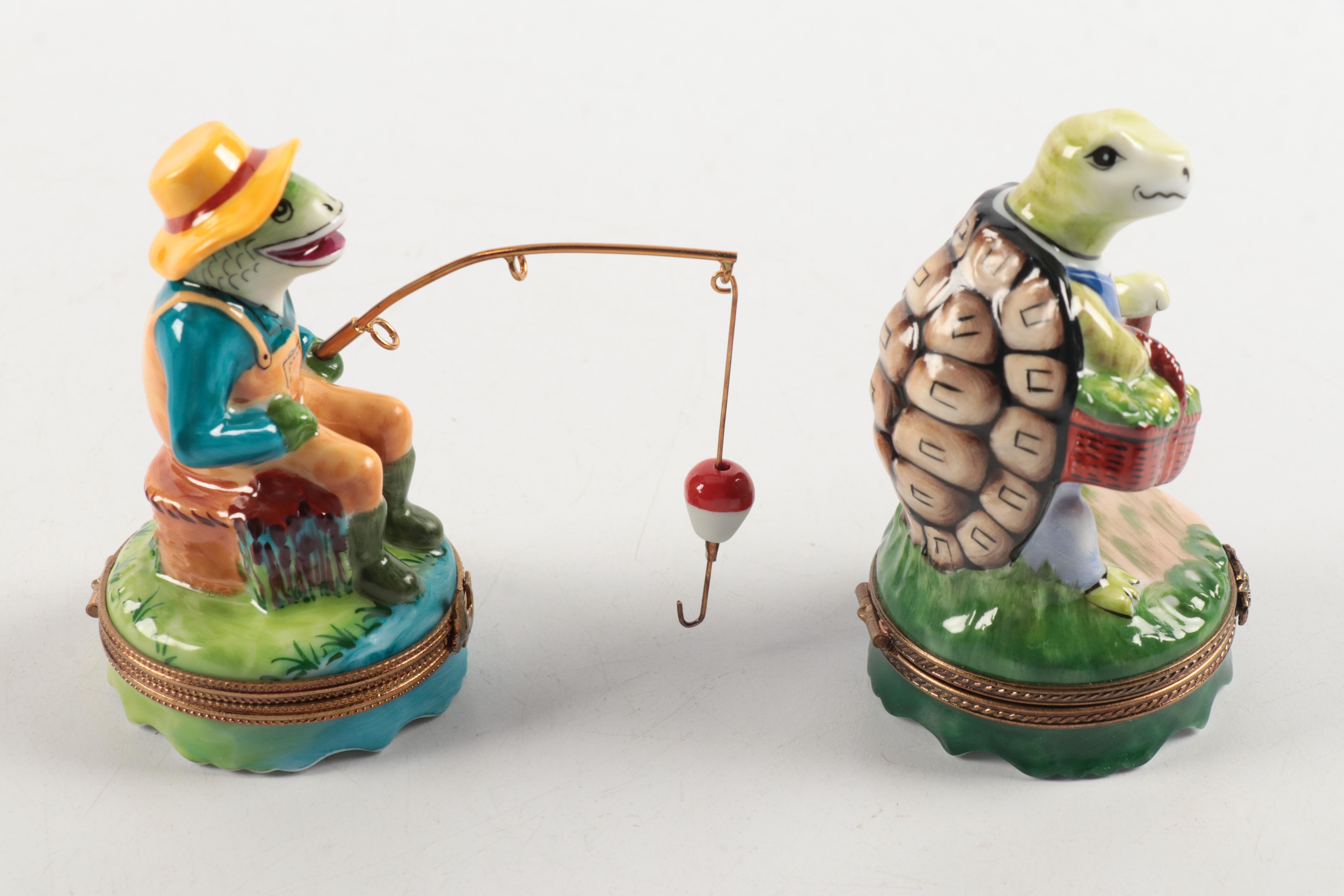 French Limoges Porcelain Boxes