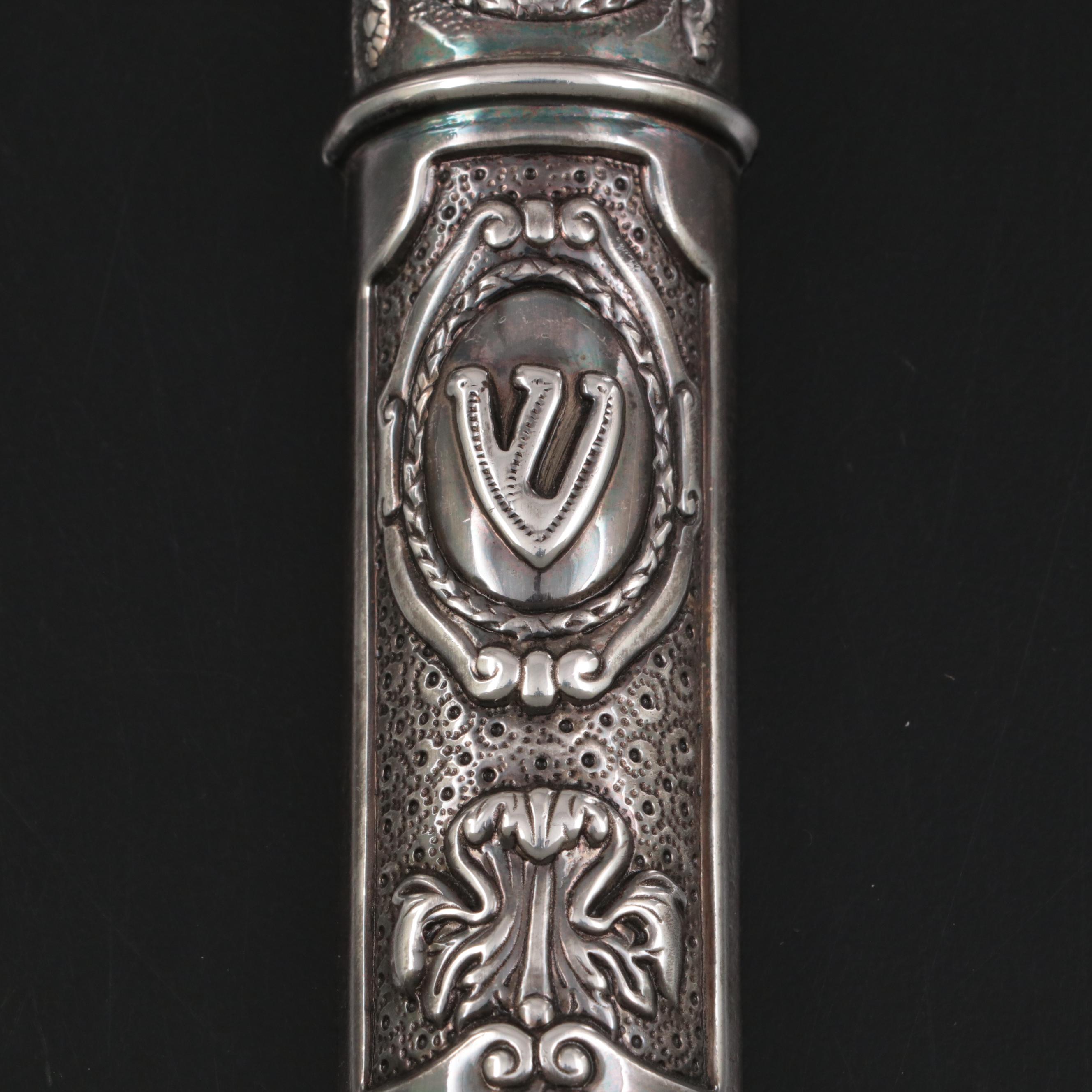 Hazorfim Sterling Silver Mezuzah Case